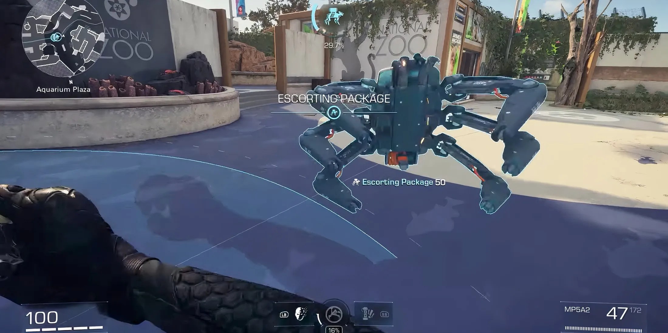 swatting a Spiderbot in XDefiant