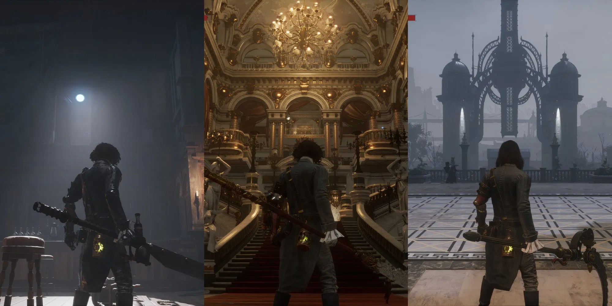 fetaured image with main character of lies of P entering in new areas with different weapons in hand