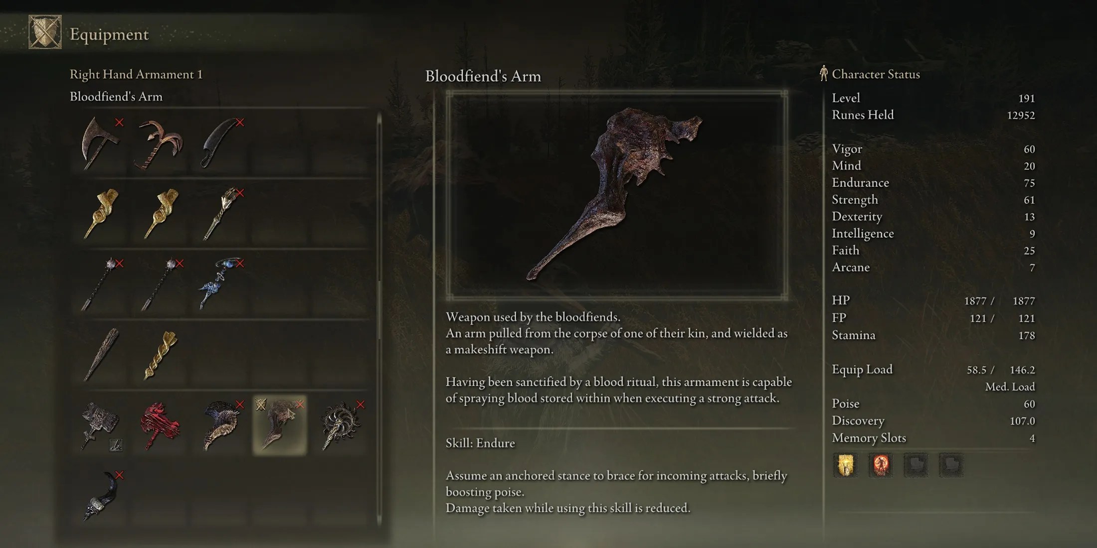 Elden Ring - Shadow of the Erdtree - Bloodfiend&rsquo;s Arm - Stat - 2