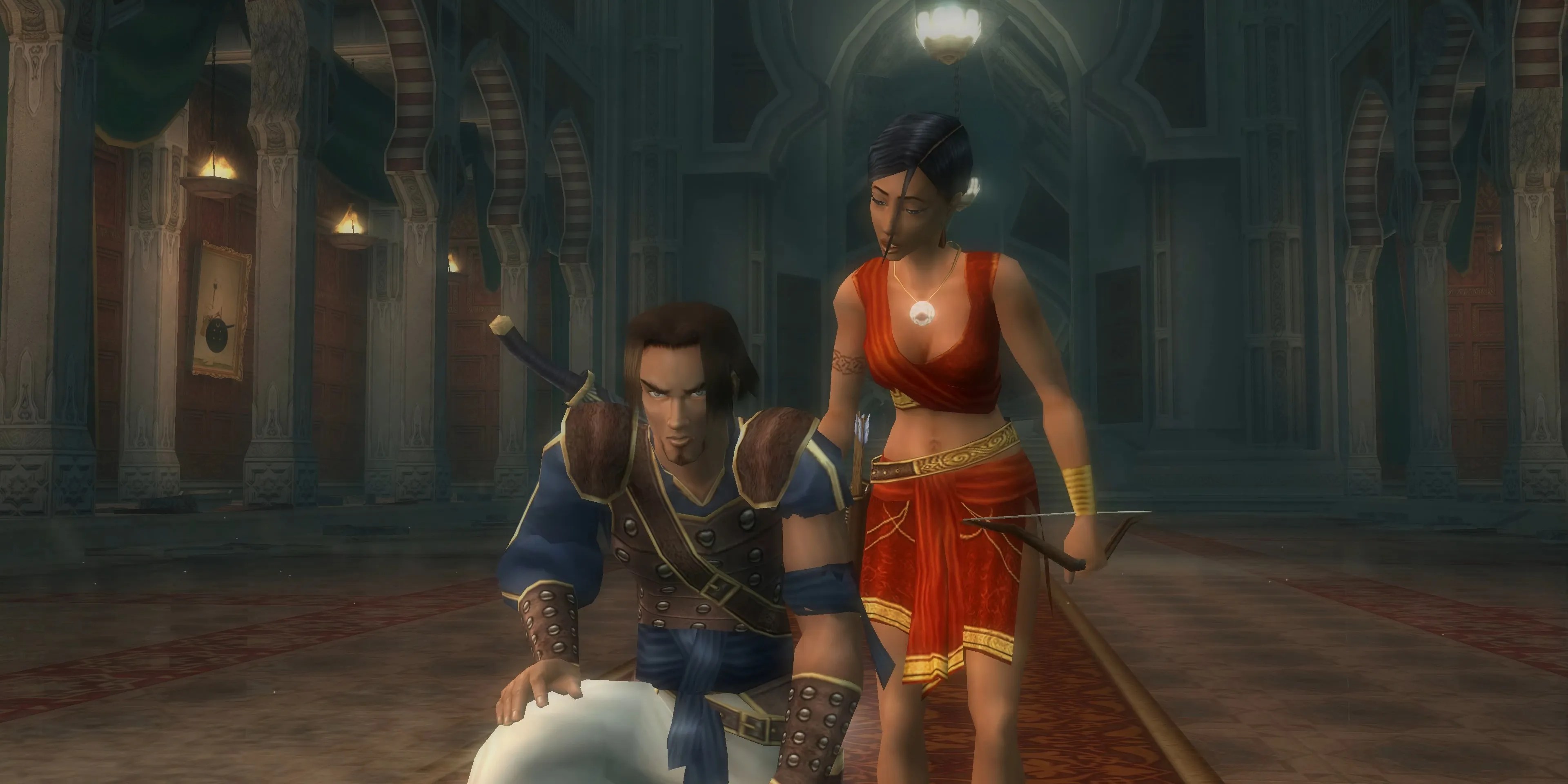 Farah and Prince in Sands of Time