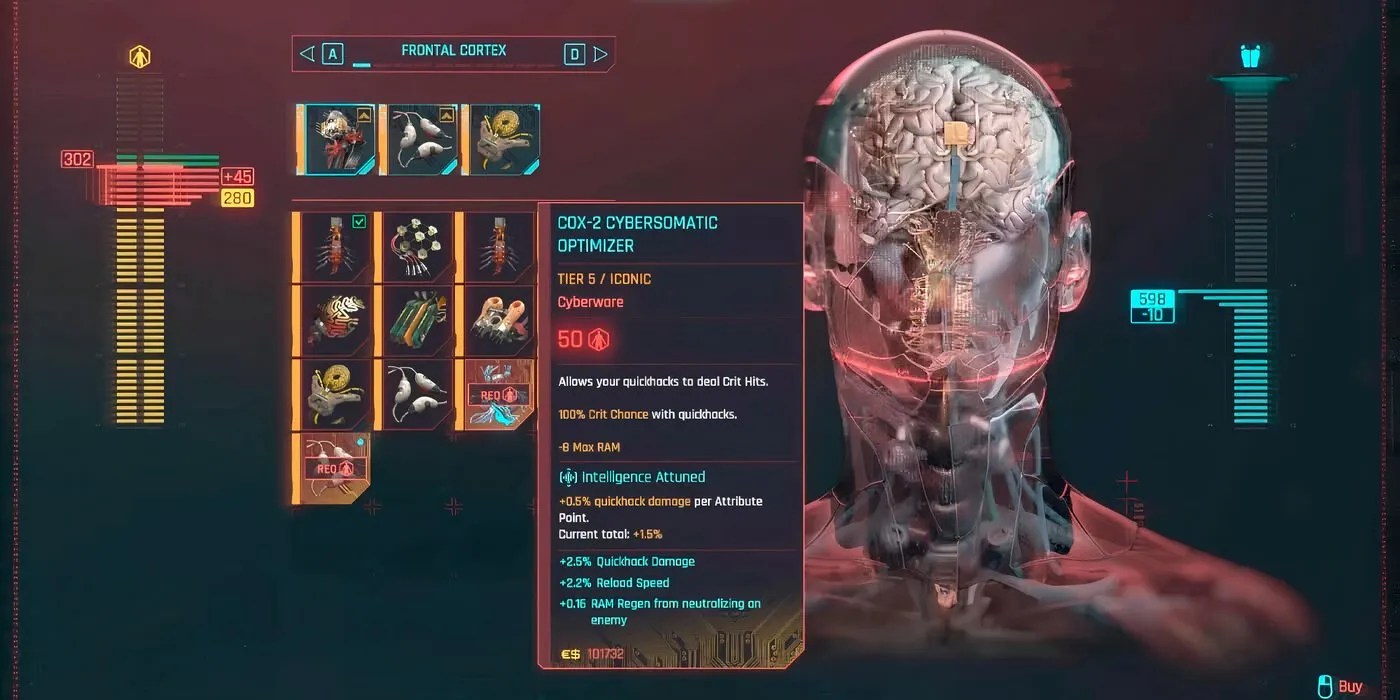 COX-2 Cybersomatic Optimizer in Cyberpunk 2077