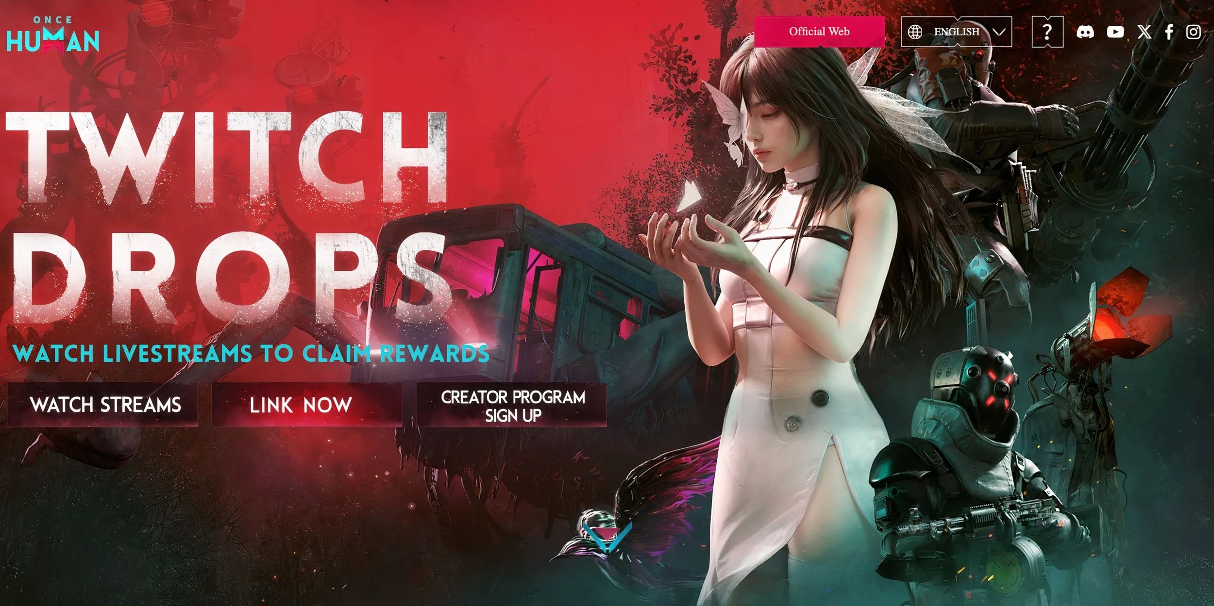 Once Human official website