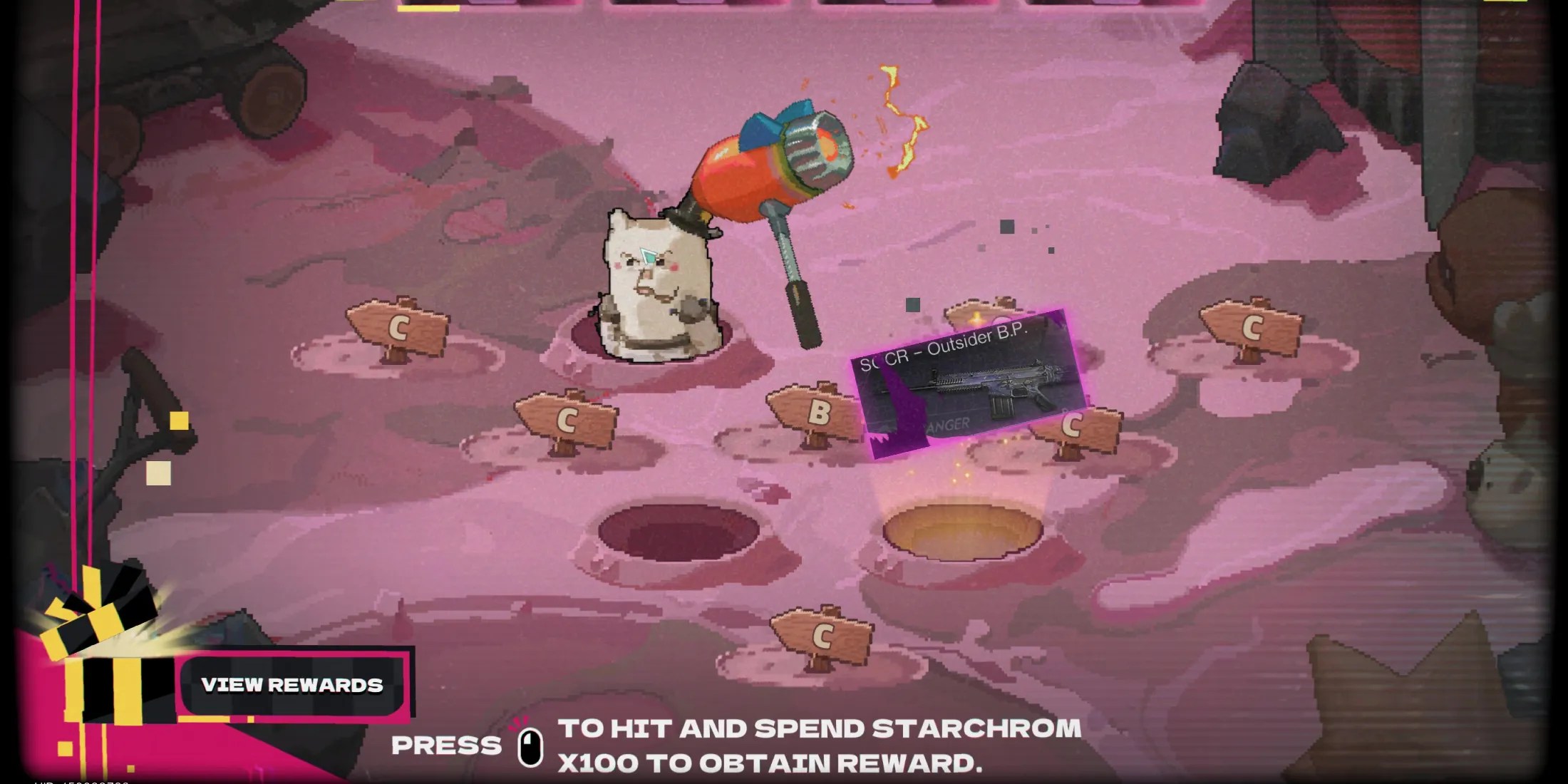 Screenshot showcasing how to play The Long-Awaited game via the Wish Machine in Once Human