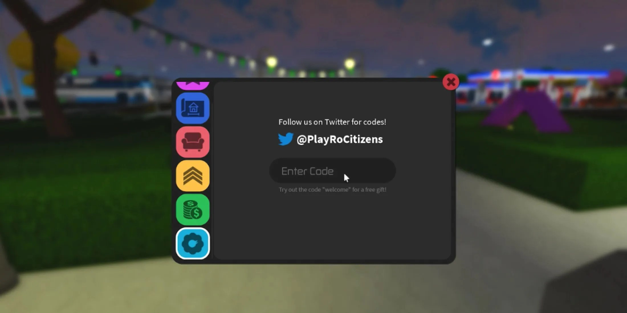 RoCitizens the codes tab