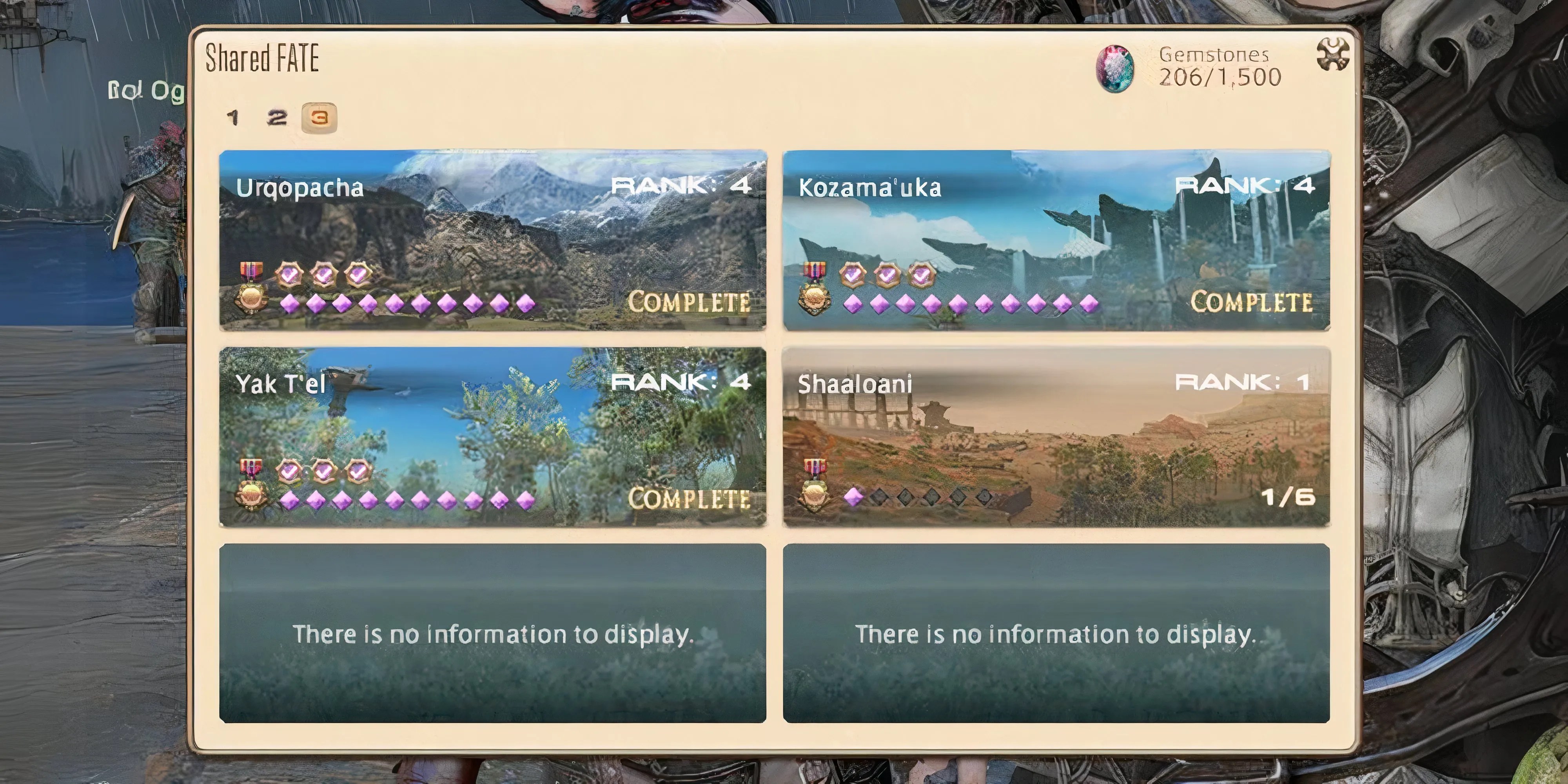 a screenshot of the shared fate log for dawntrail
