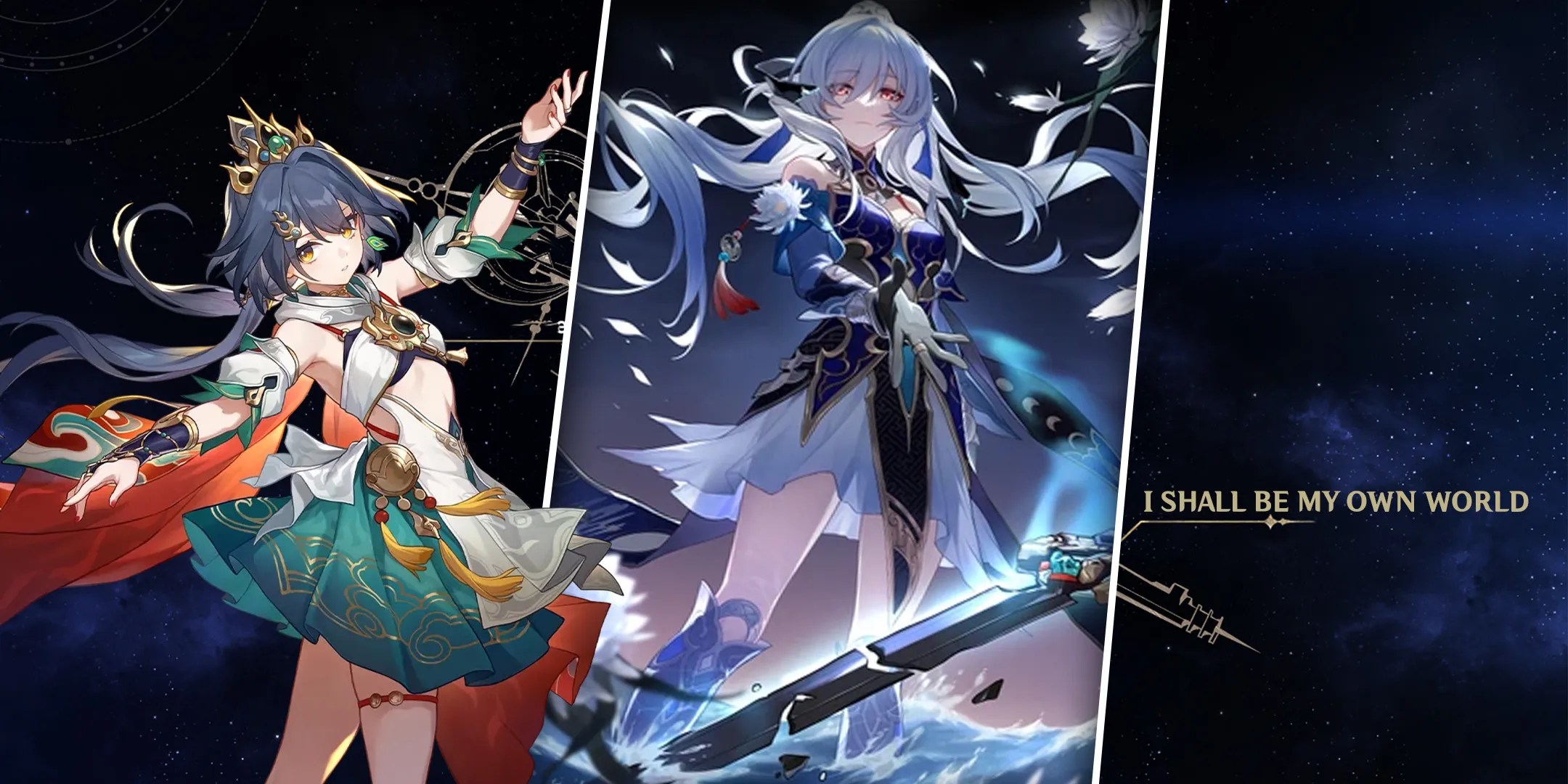 yunli using i shall be my own world light cone in honkai star rail