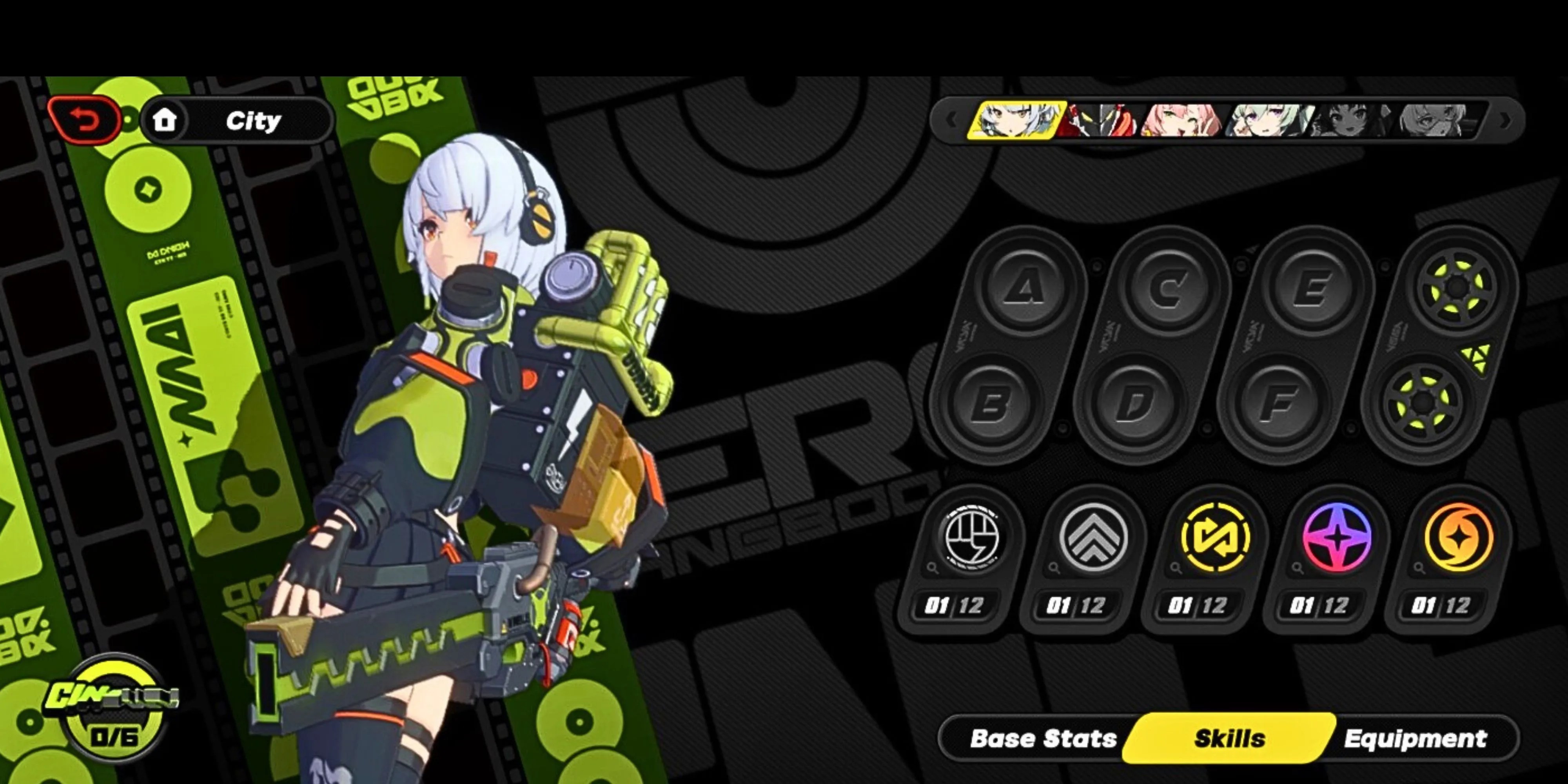 skill enhancement menu in zenless zone zero.