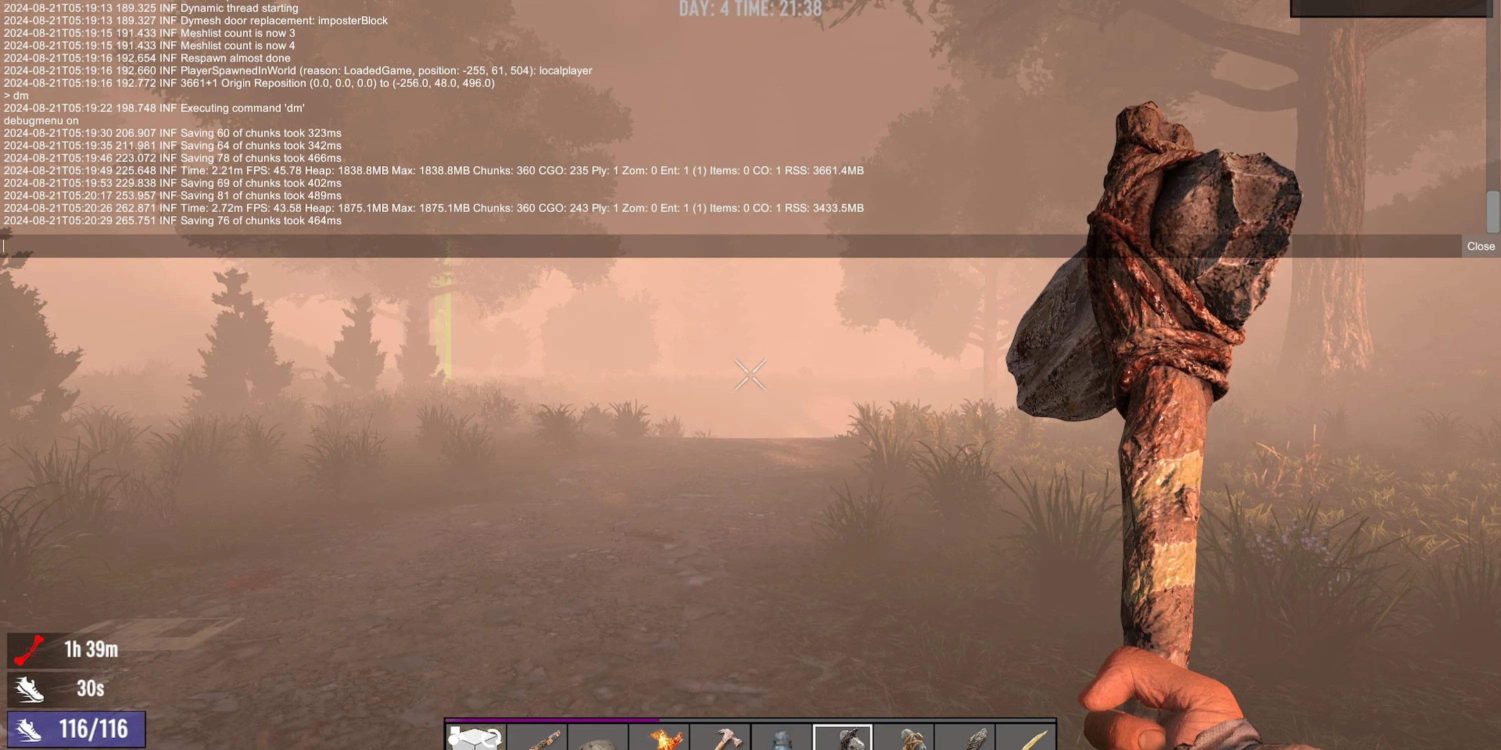 console commands 7 days to die