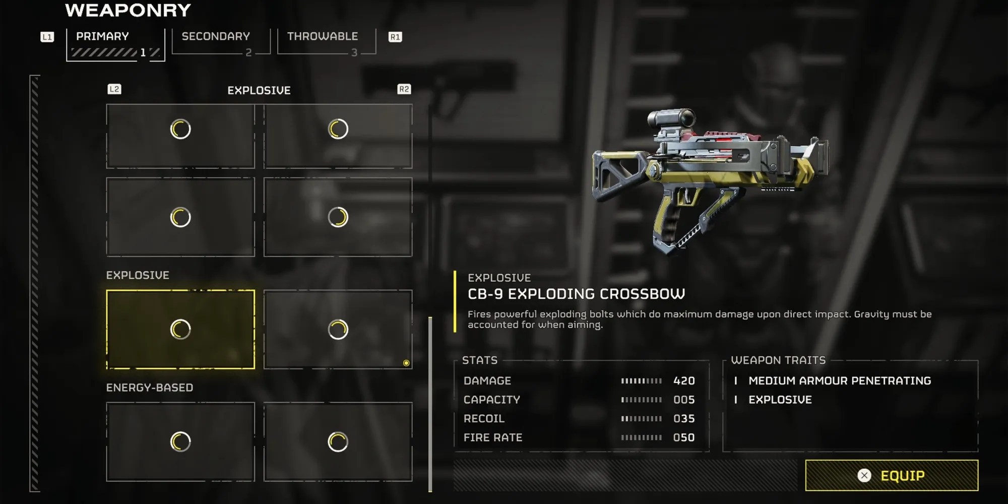 The Exploding Crossbow in Helldivers 2