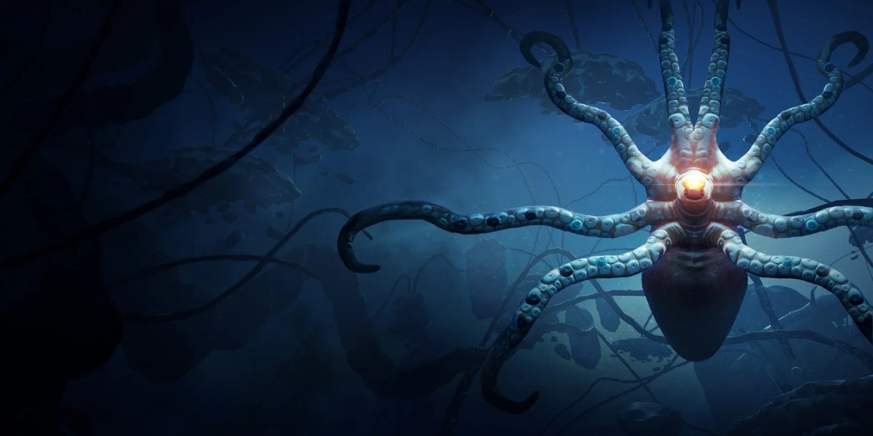 The Tentacled Monsters Of Dexed Lie In Wait Against An Outer Space Background