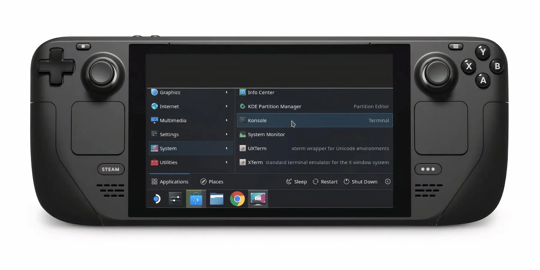 Access Konsole Terminal on Steam Deck in Desktop mode