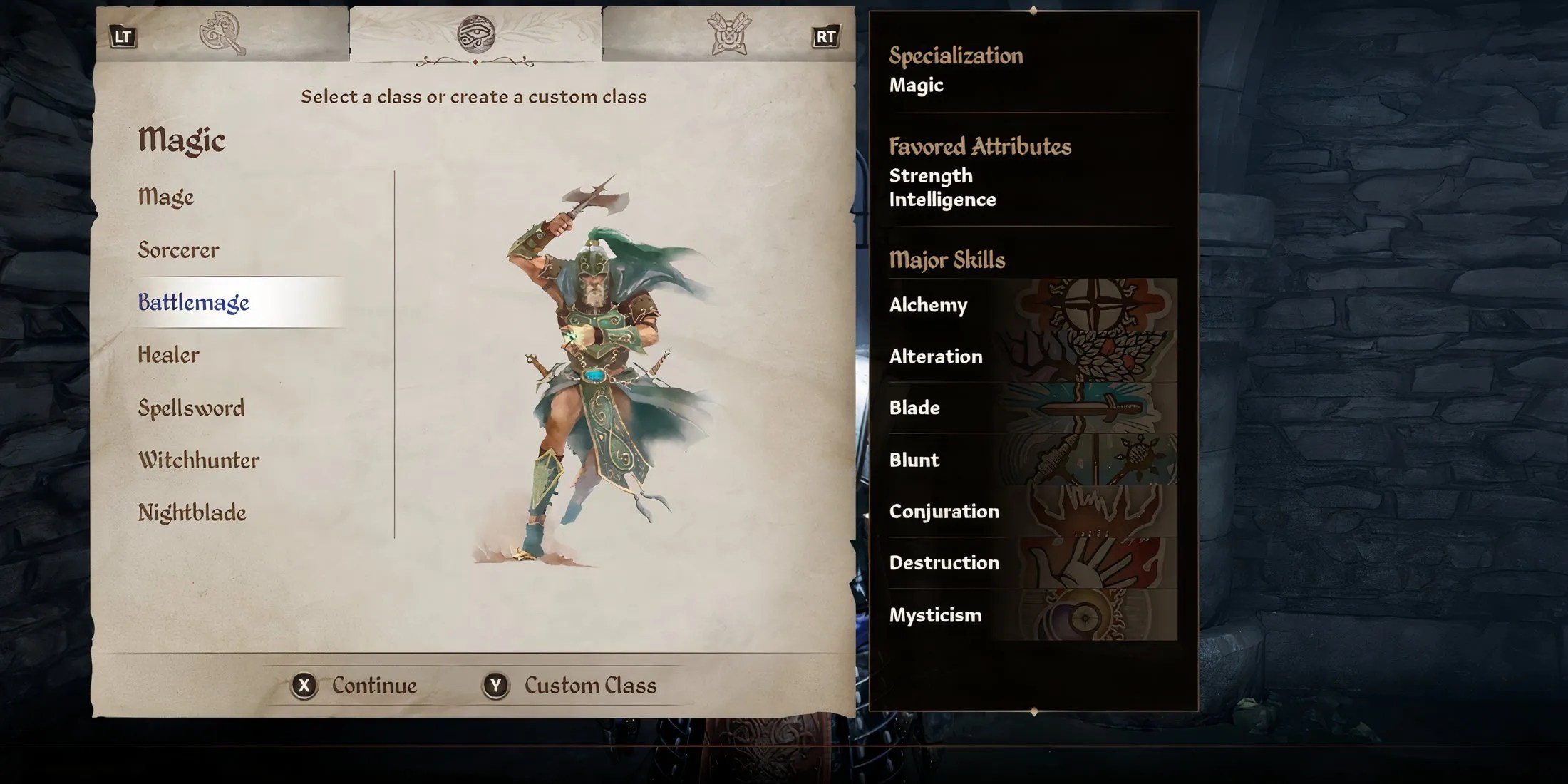 Battlemage class in The Elder Scrolls 4 Oblivion Remastered