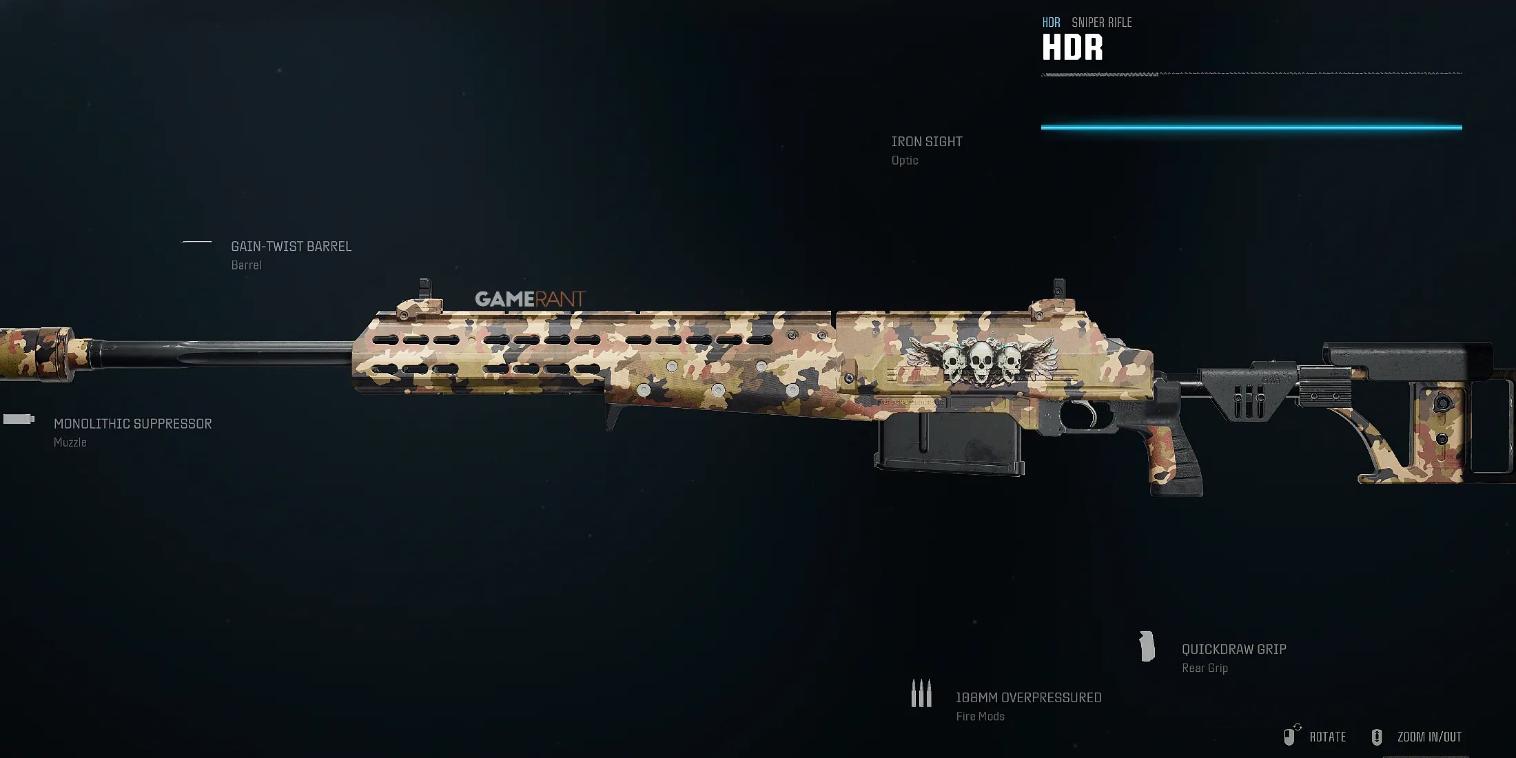 best HDR no-glint build in Warzone