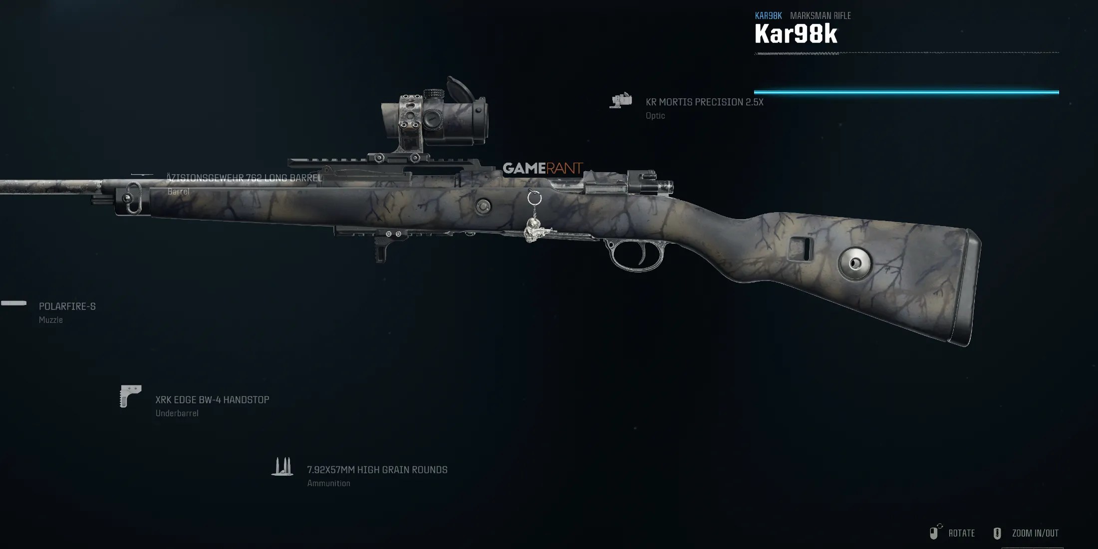 best Kar98k no-glint build in Warzone