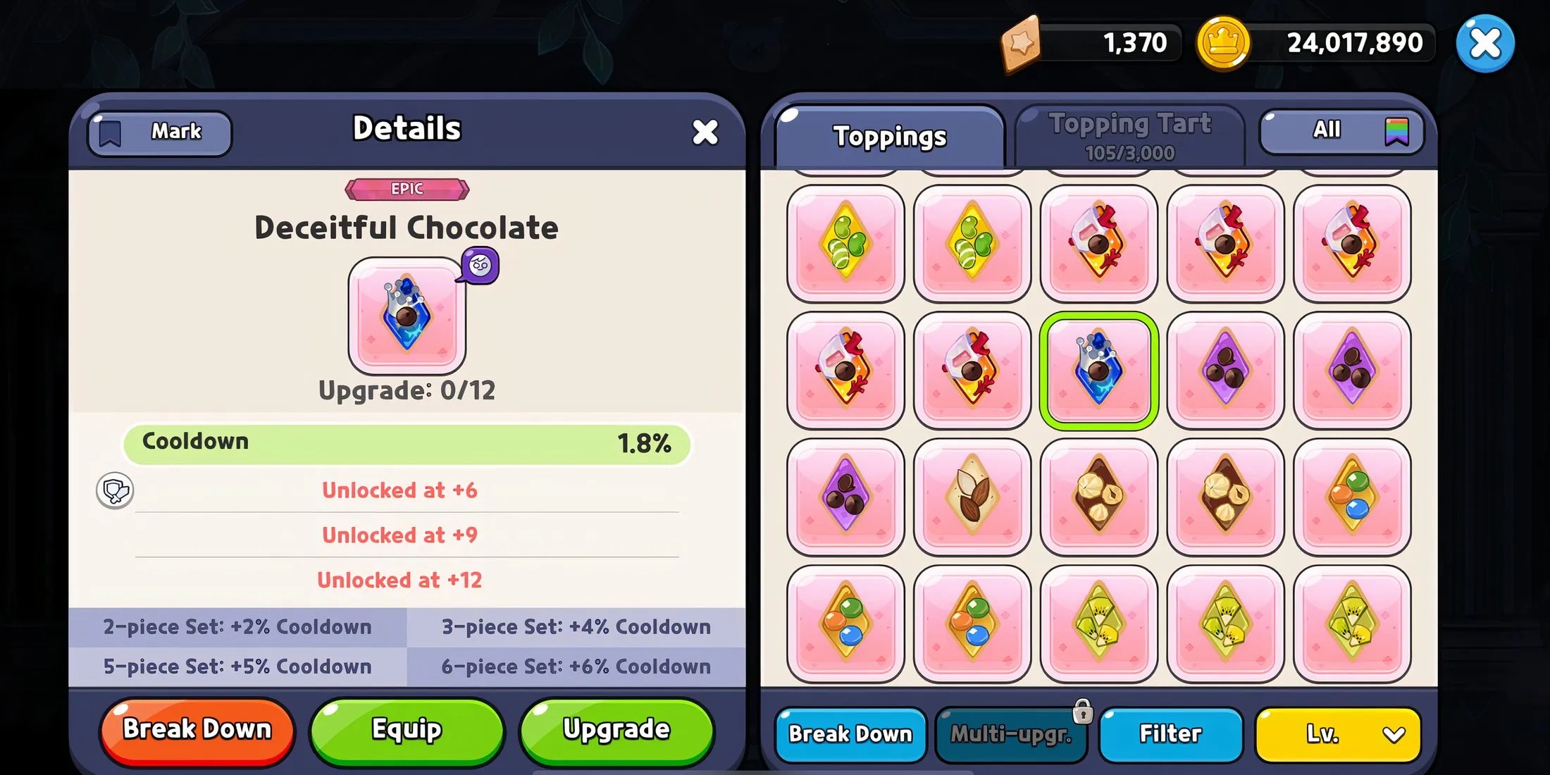 best toppings for shadow milk cookie in cookie run kingdom
