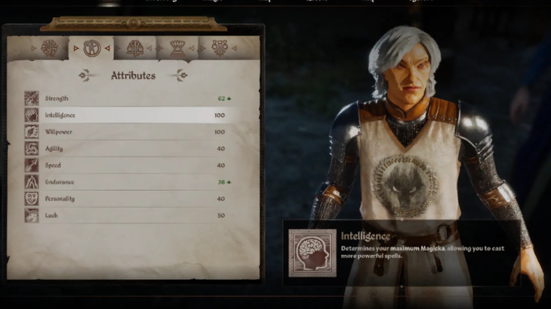 Oblivion Remastered Attributes