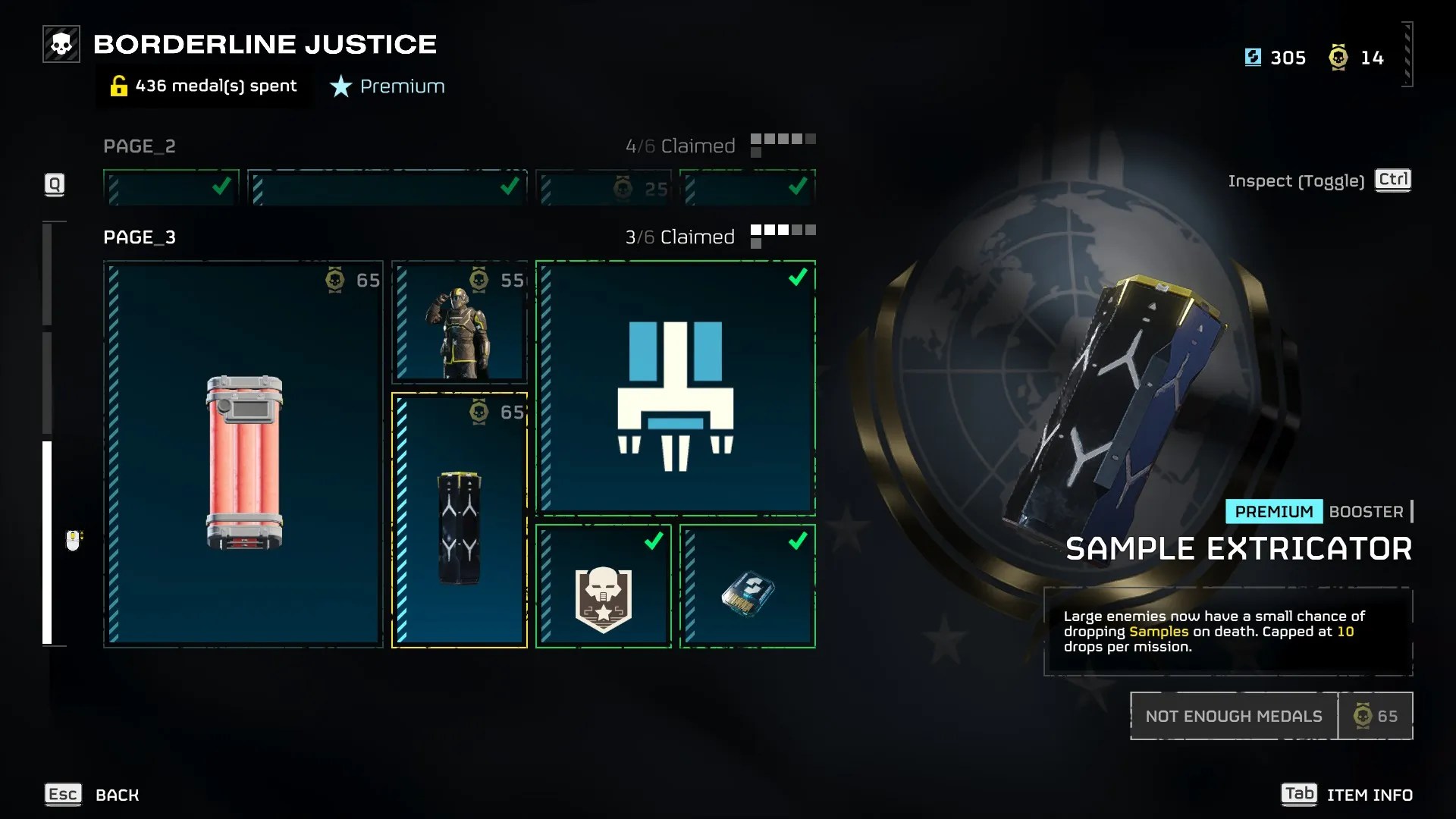 Helldivers 2 Sample Extricator in Warbond