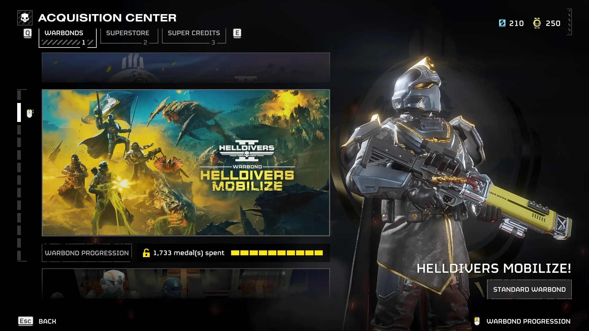 Helldivers 2 Helldivers Mobilize Warbond