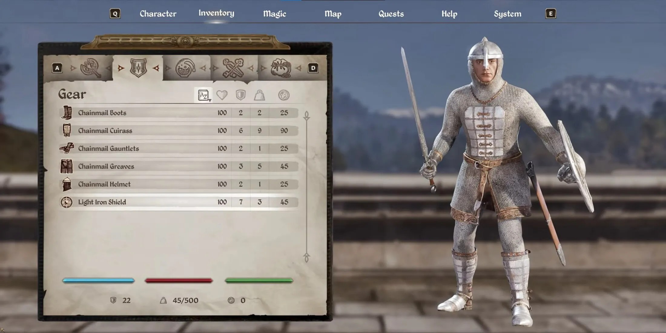 Chainmail Armor in Oblivion Remastered
