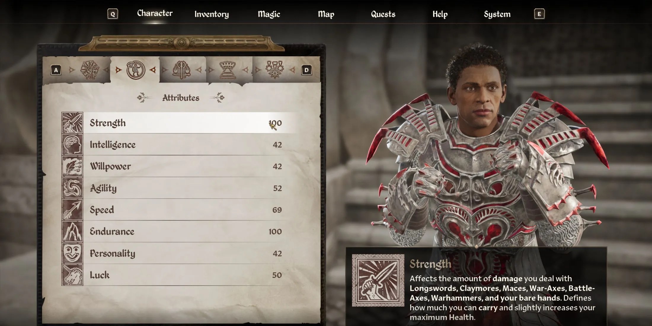 Oblivion Remastered Attributes