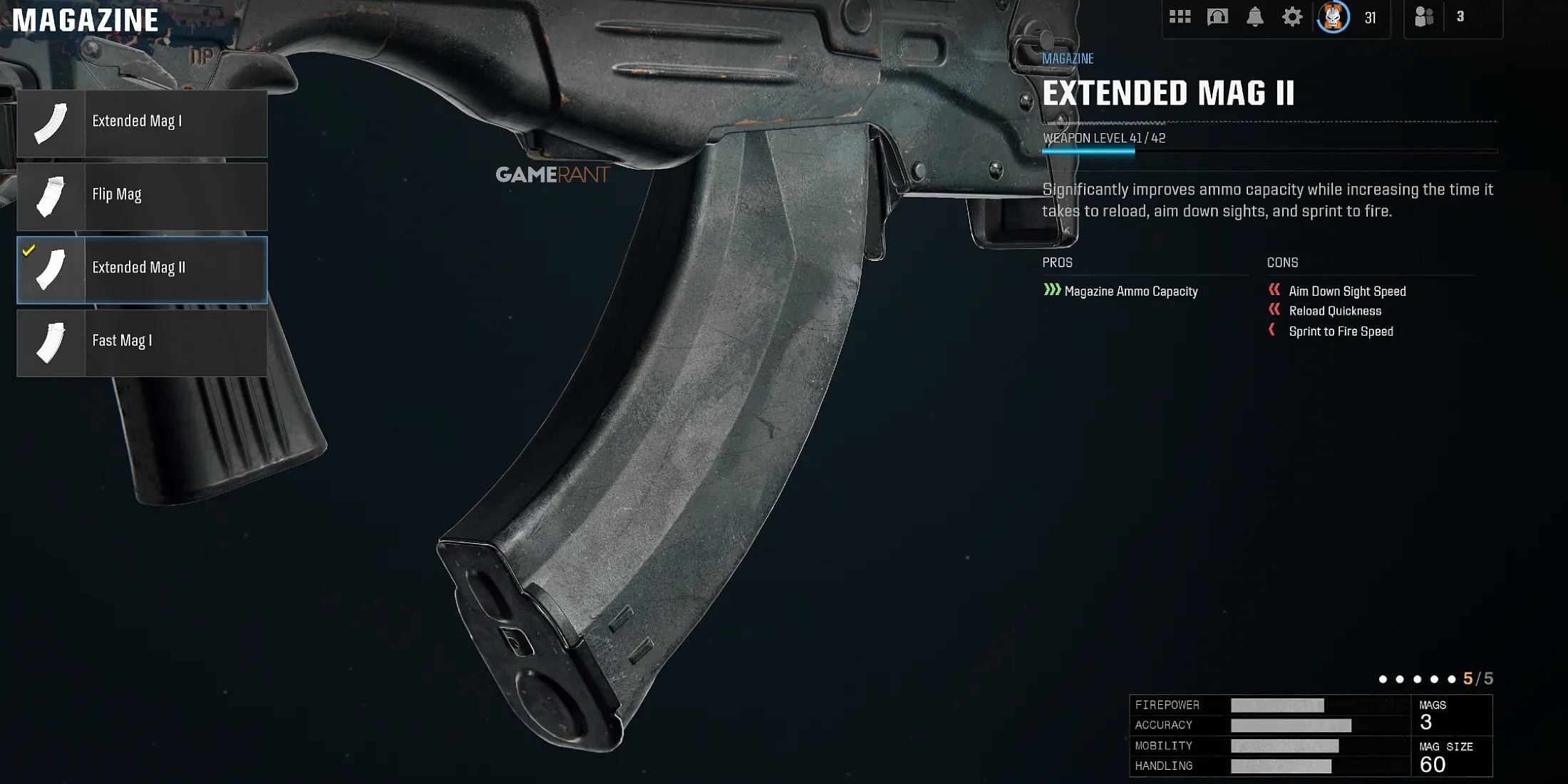 Extended Mag II in Warzone