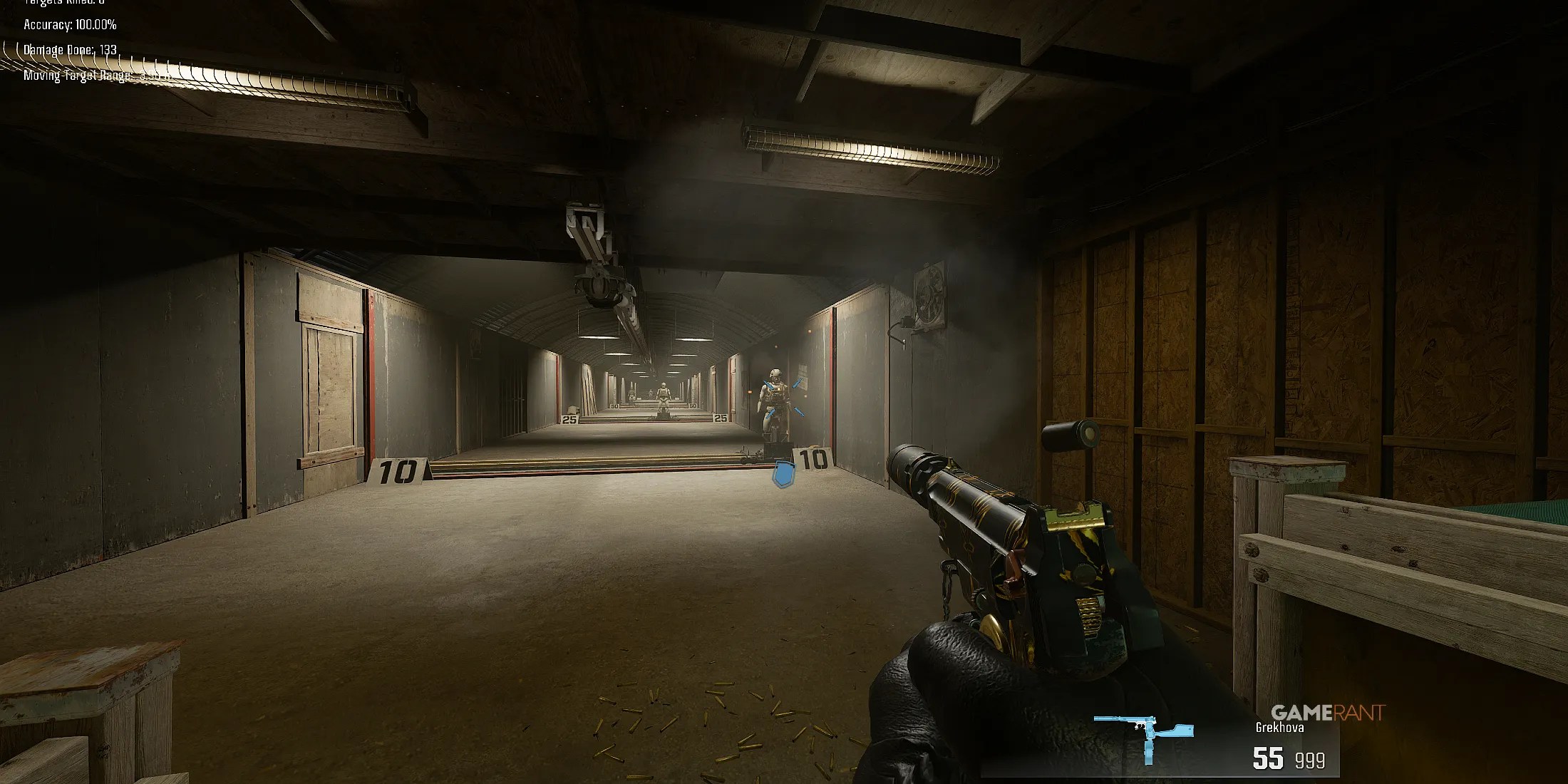 using the Grekhova in the firing range in Warzone