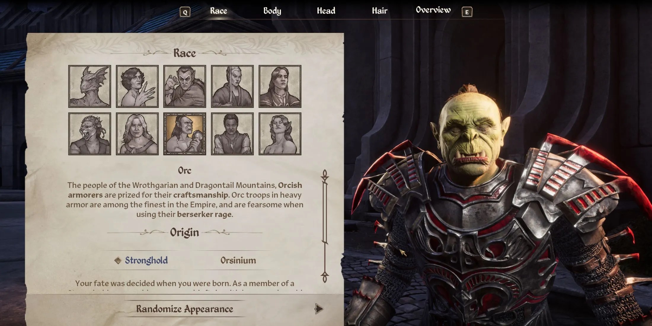 Oblivion Remastered Orc