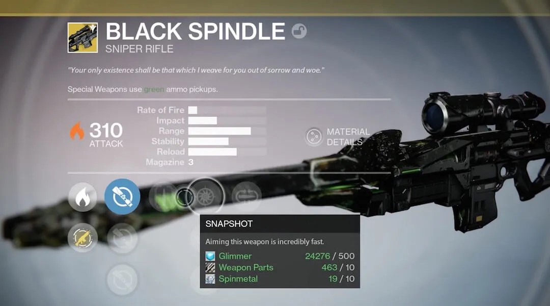 Destiny Guide How to Get the Black Spindle Exotic Sniper