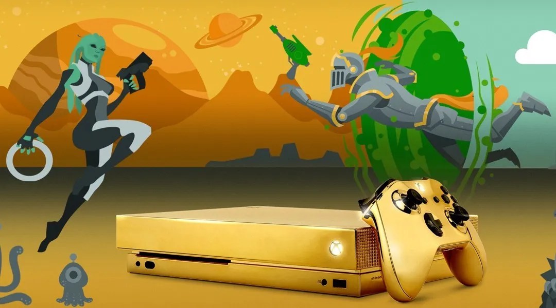 Microsoft Offering Gold Plated Xbox One X to Quest Winner