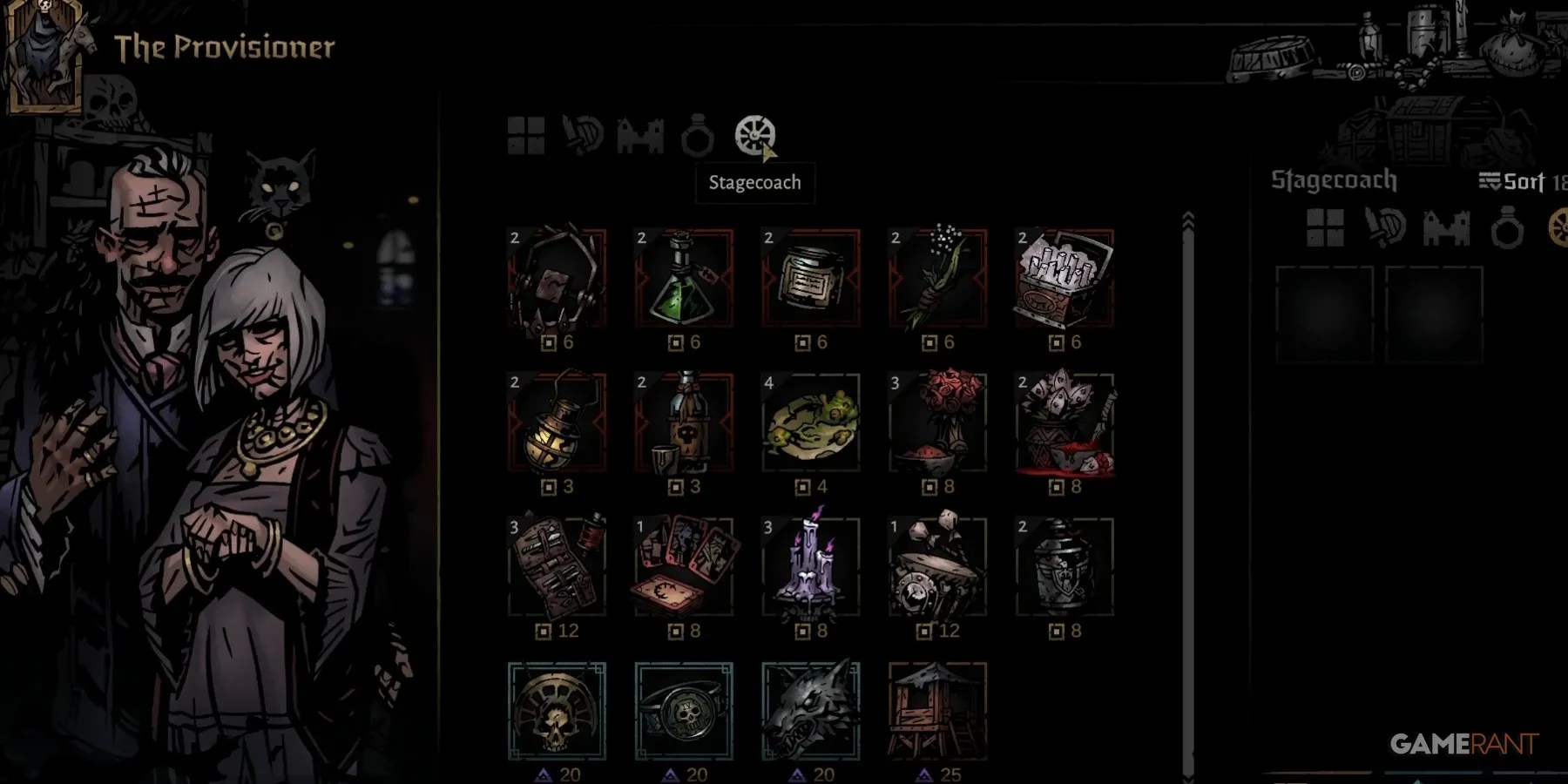 Darkest Dungeon 2 Selection Of Inn Items