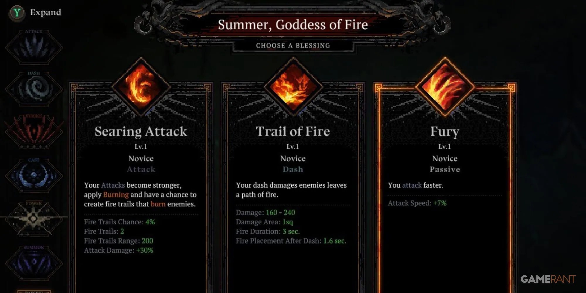 A player about to select Fury in Death Must Die