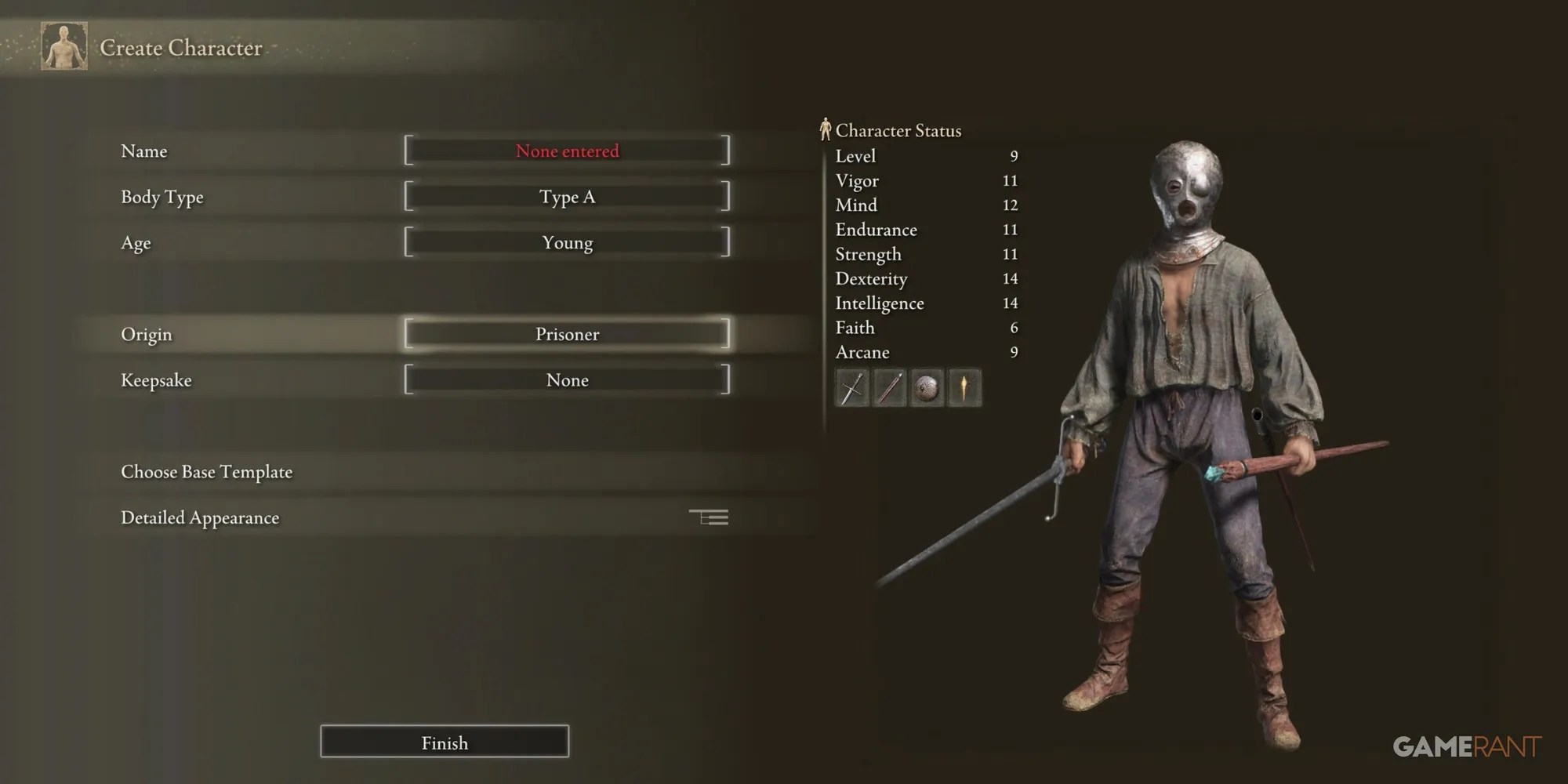 A prisoner player in Elden Ring