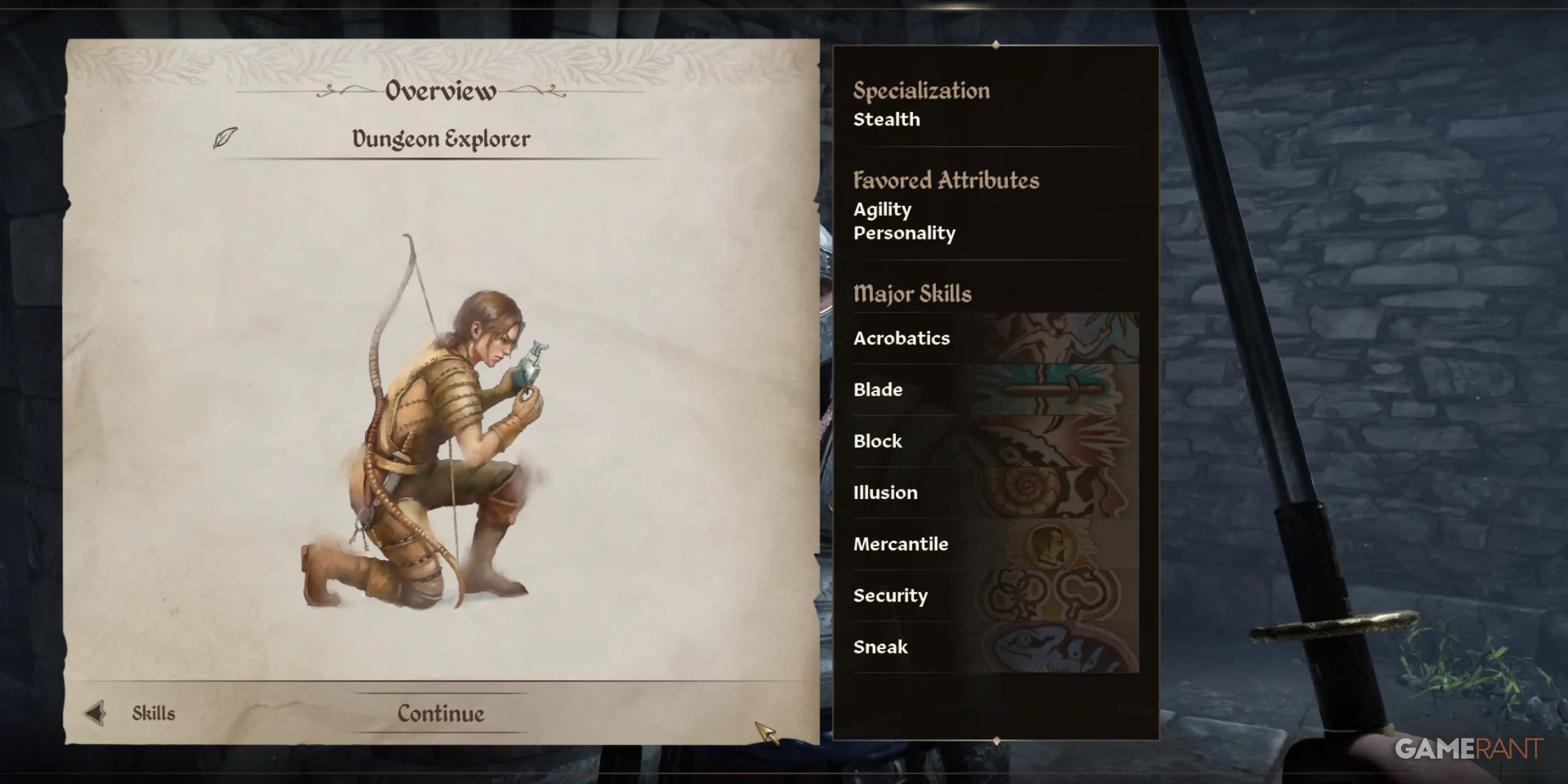Dungeon Explorer, a best custom build in Oblivion Remastered for stealth lovers who focus on looting and survival efficiency