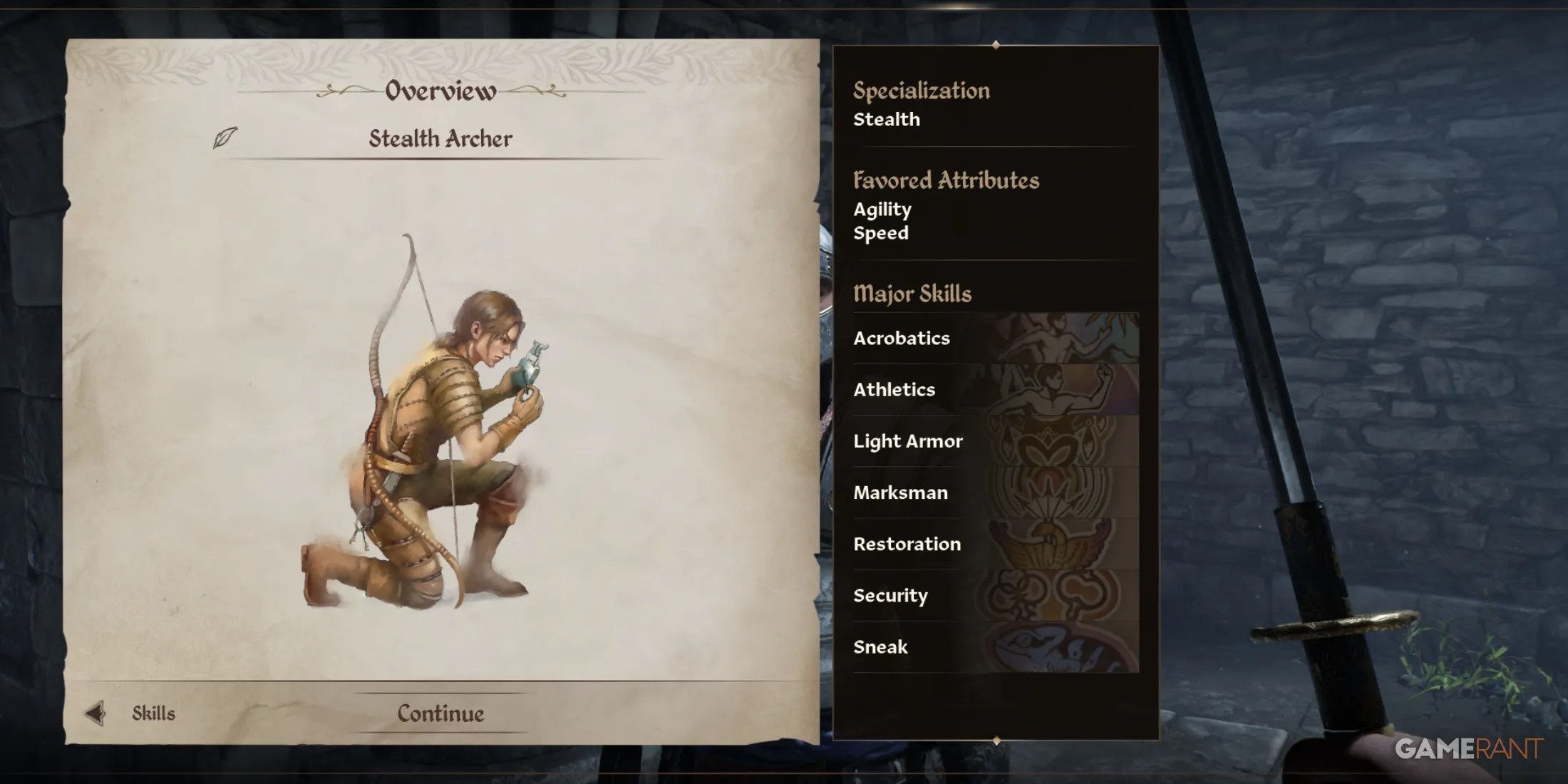 Stealth Archer, one of the best custom builds in Oblivion Remastered for ranged combat and silent takedowns with enhanced mobility
