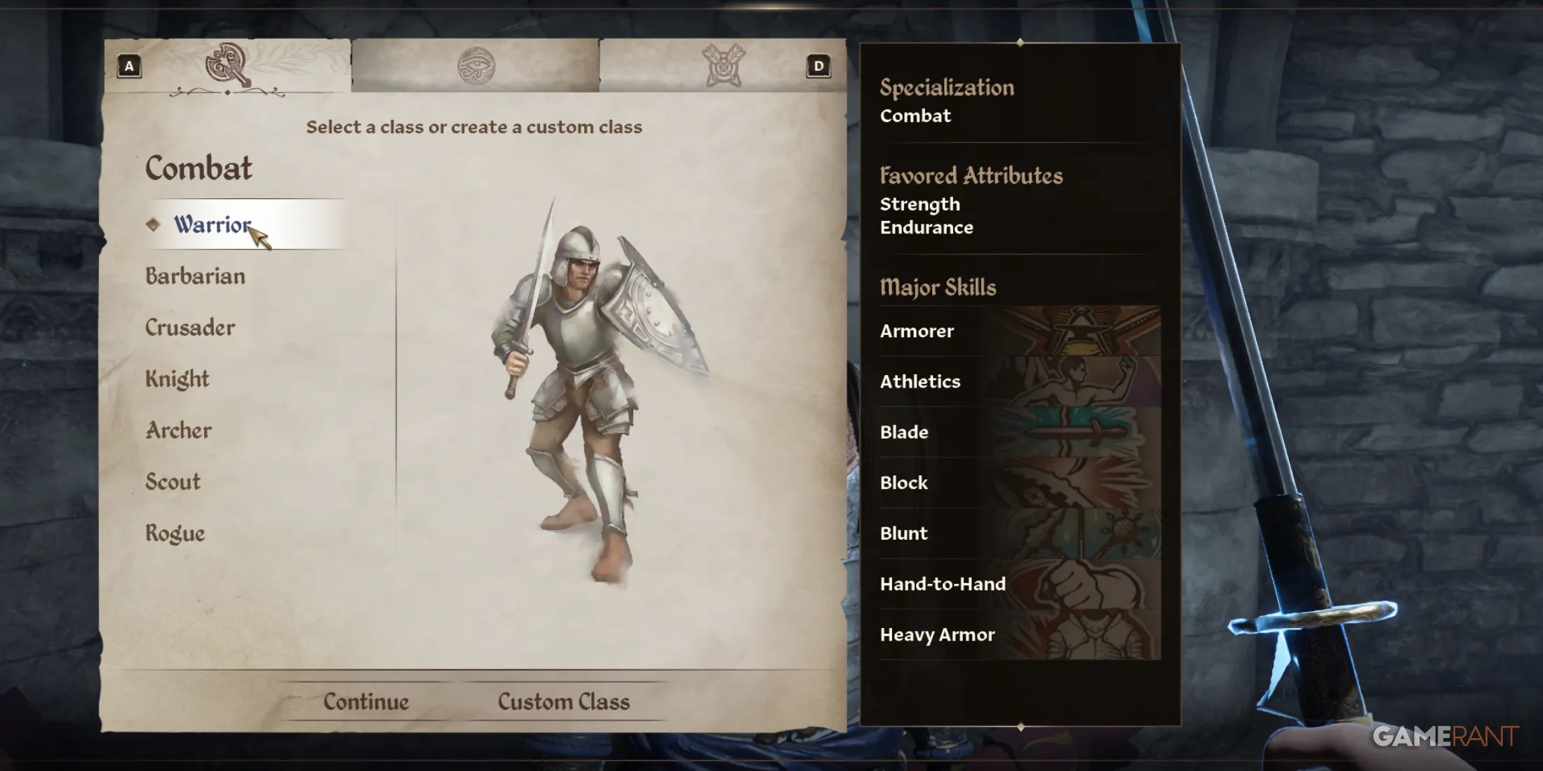 Warrior makes a strong best beginner class in Oblivion Remastered thanks to its durability, heavy armor, and straightforward melee skills