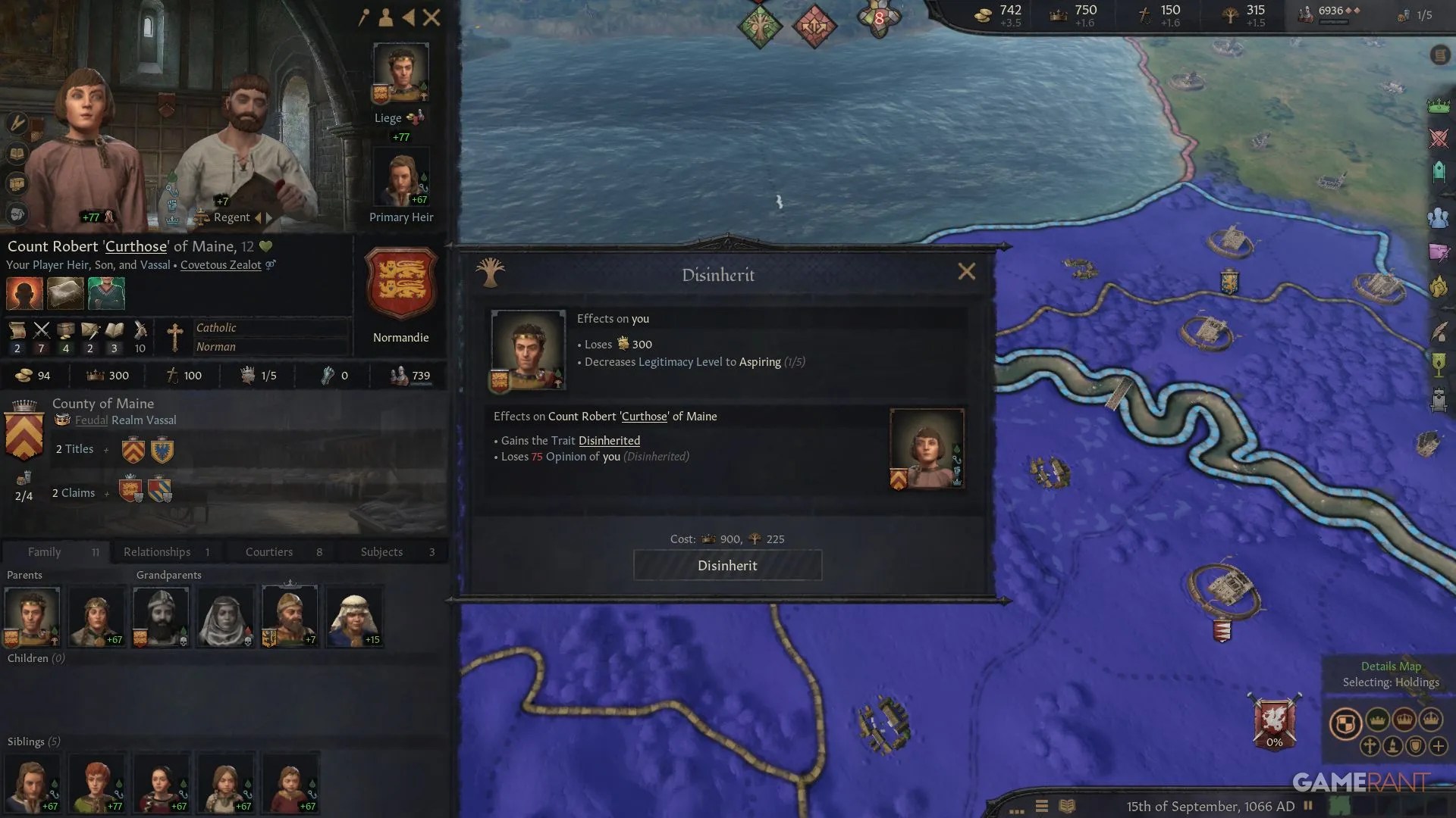 Crusader Kings 3 - Disinherit Heir