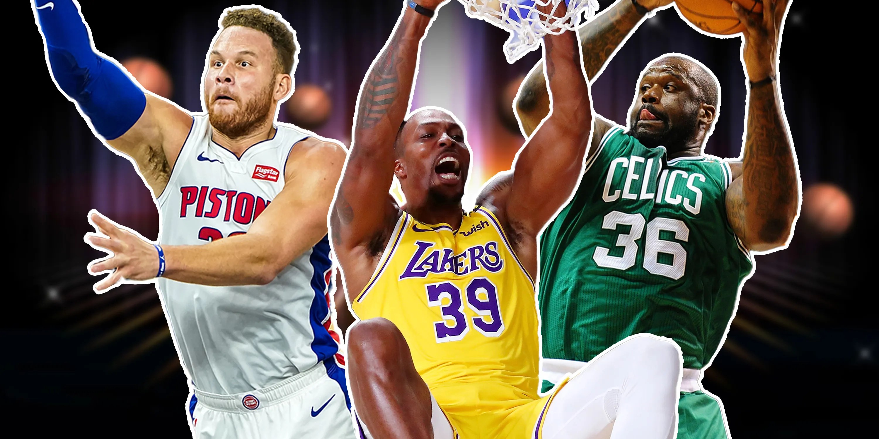 Ranking the 5 best dunking NBA centers and power forwards of alltime