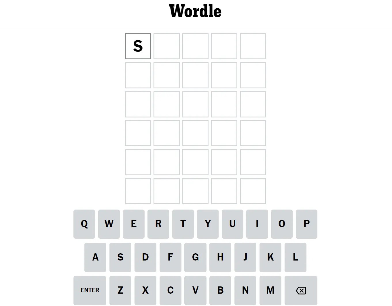 The Wordle puzzle for March 27th.