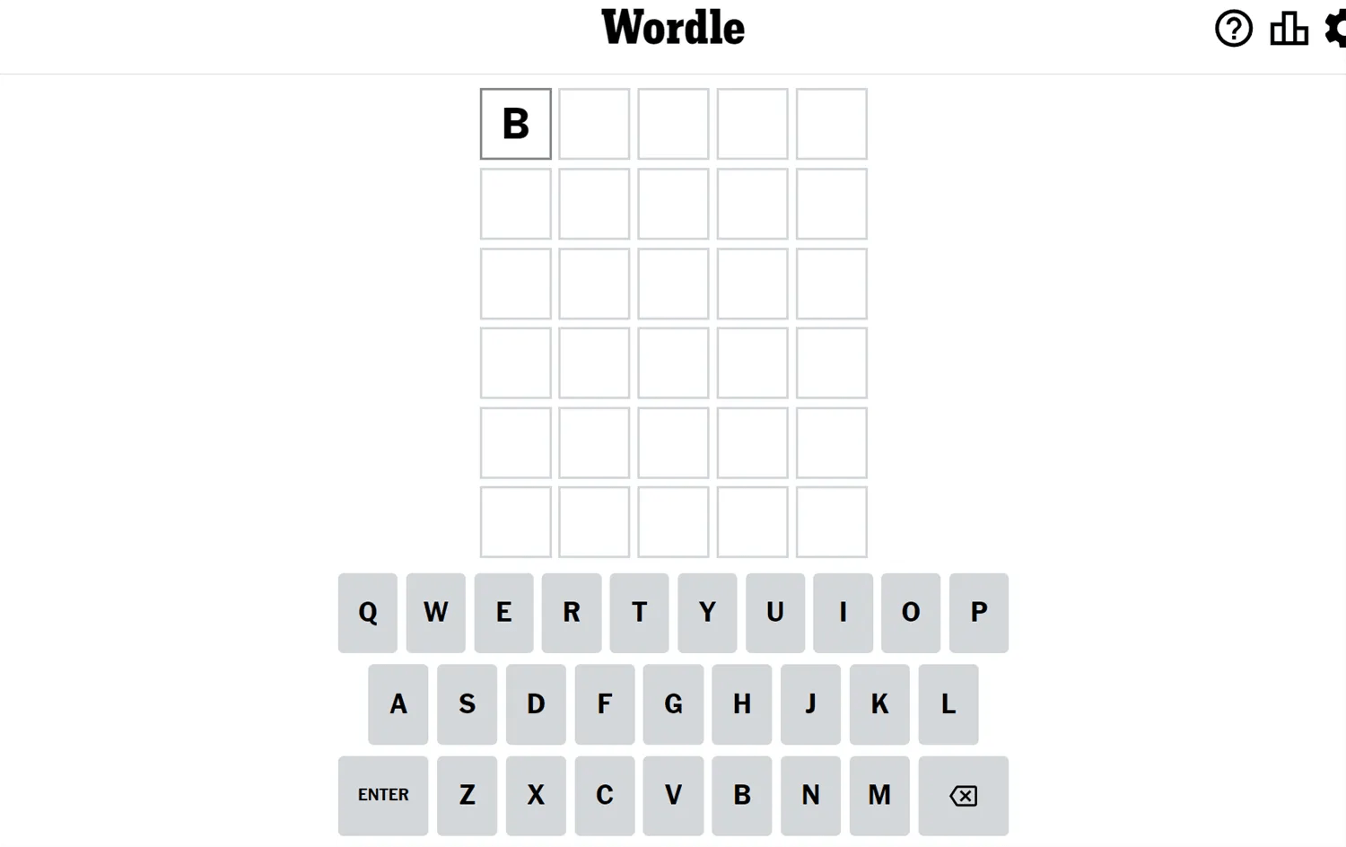 The first letter of April 8th&rsquo;s Wordle word.