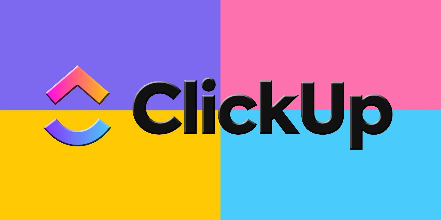Colorful Illustration of ClickUp Logo