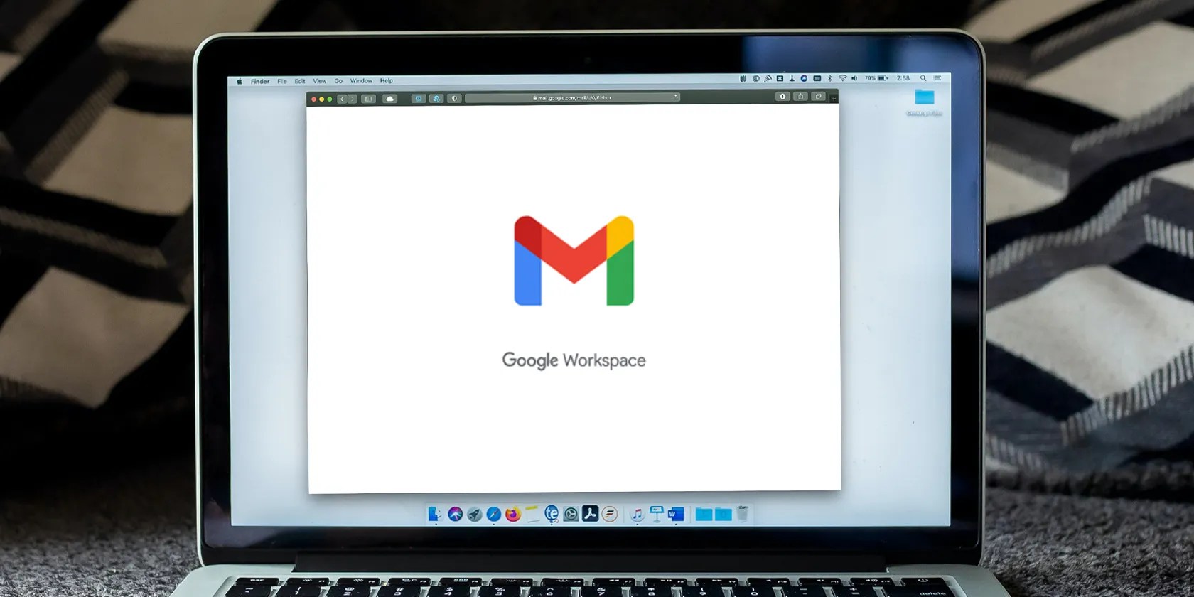 Google Workspace on a laptop
