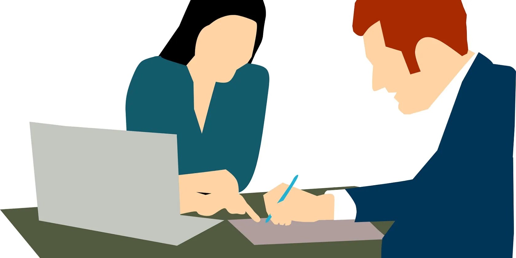 Photo of people working on insurance