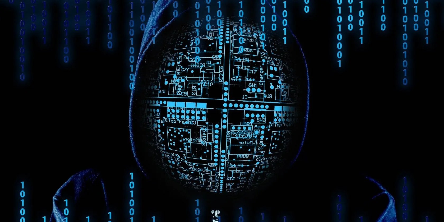 Illustration of a hacker