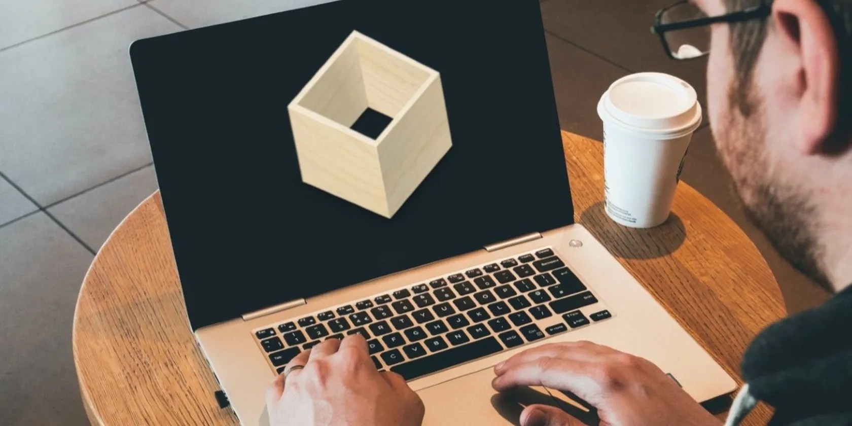 Flatpak logo on a laptop screen