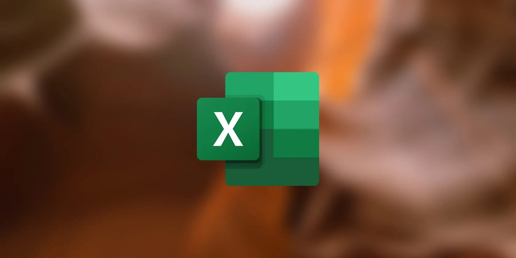 Excel logo on a canyon background.