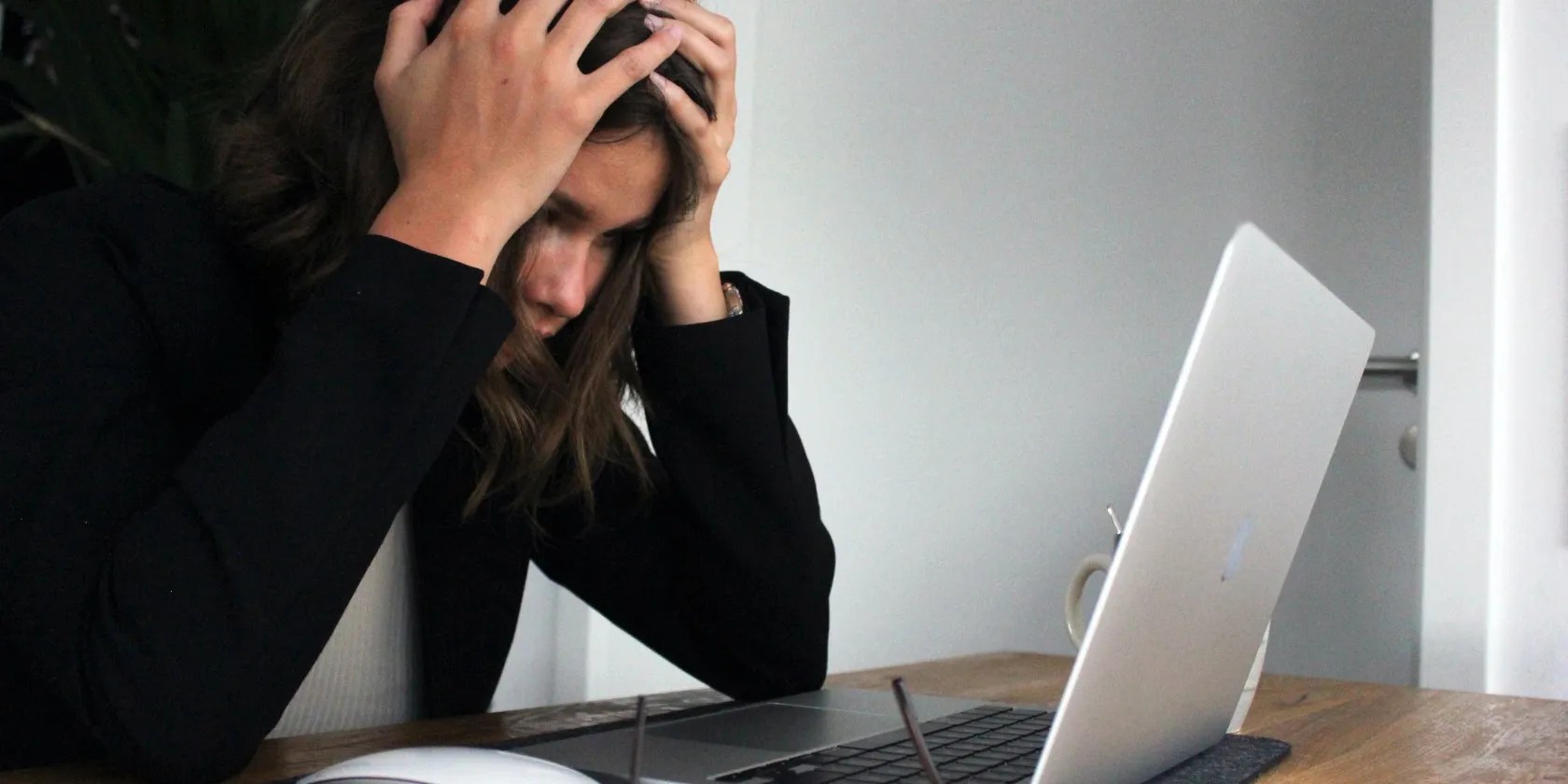 frustrated computer user