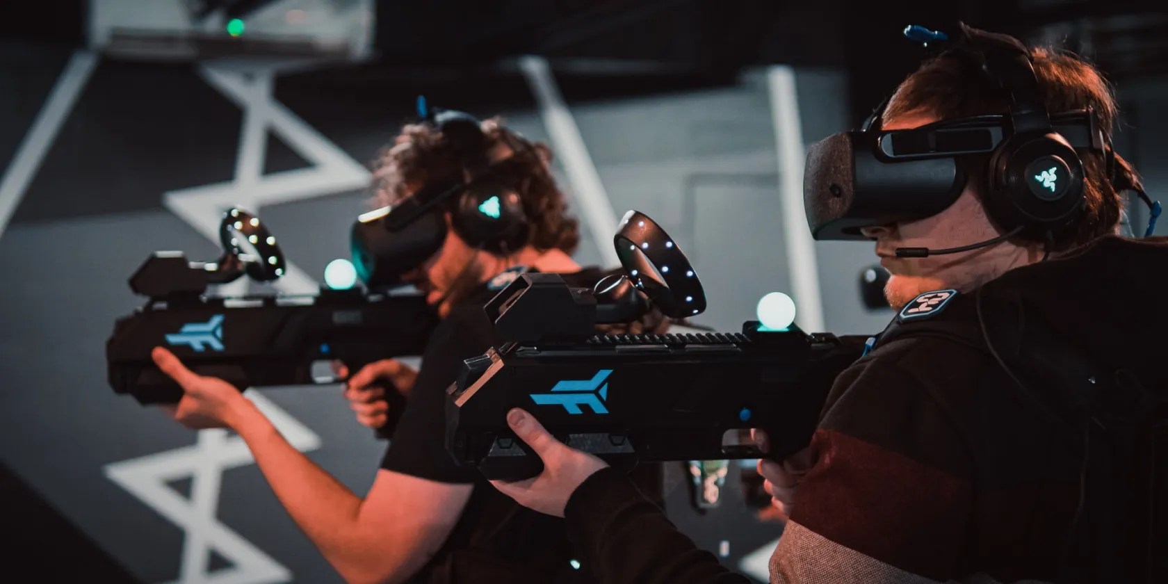 players using VR headsets