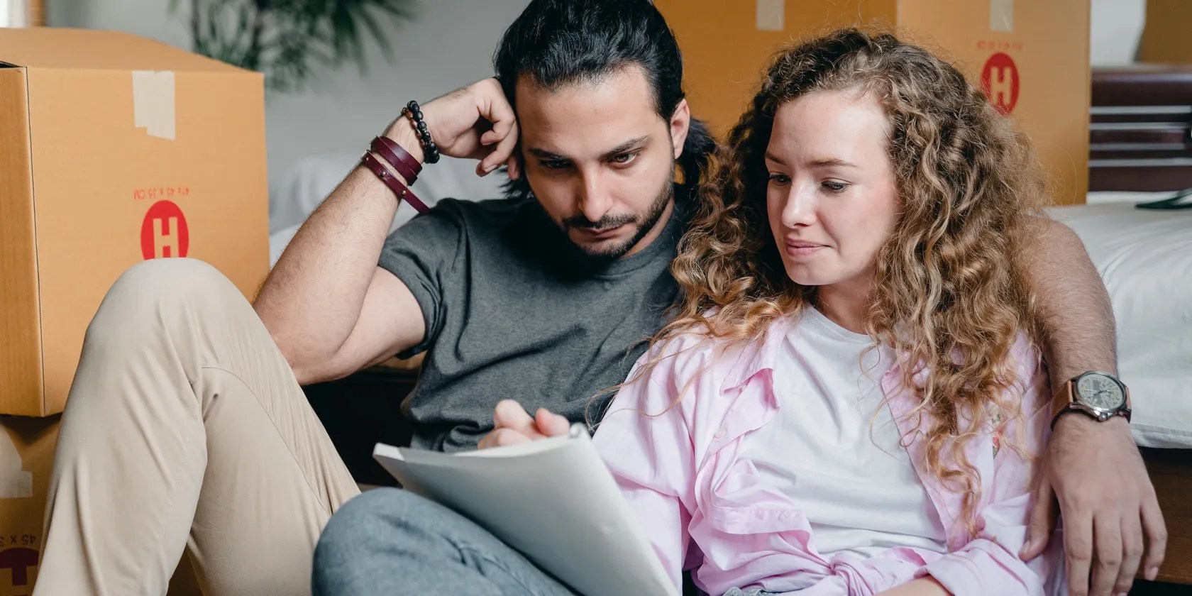 Couple making a decision
