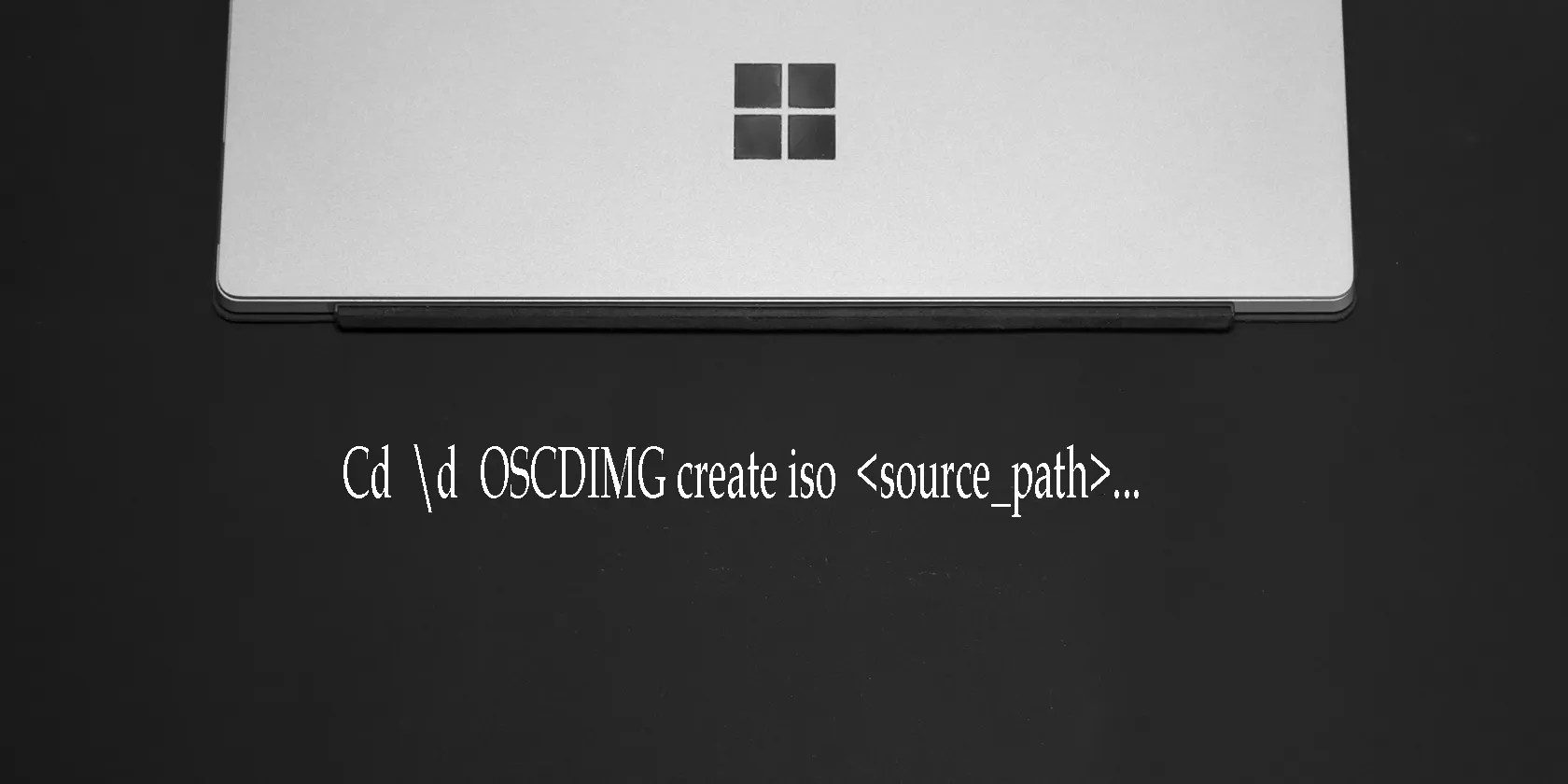 create iso image from folder windows using command prompt