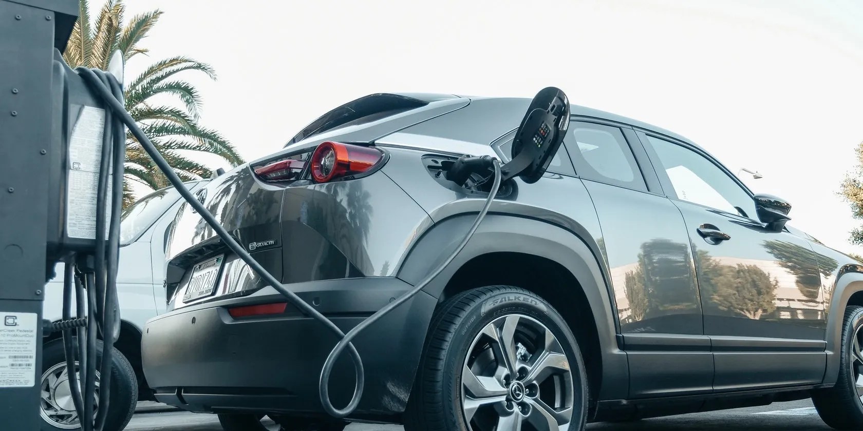charcoal colored ev charging